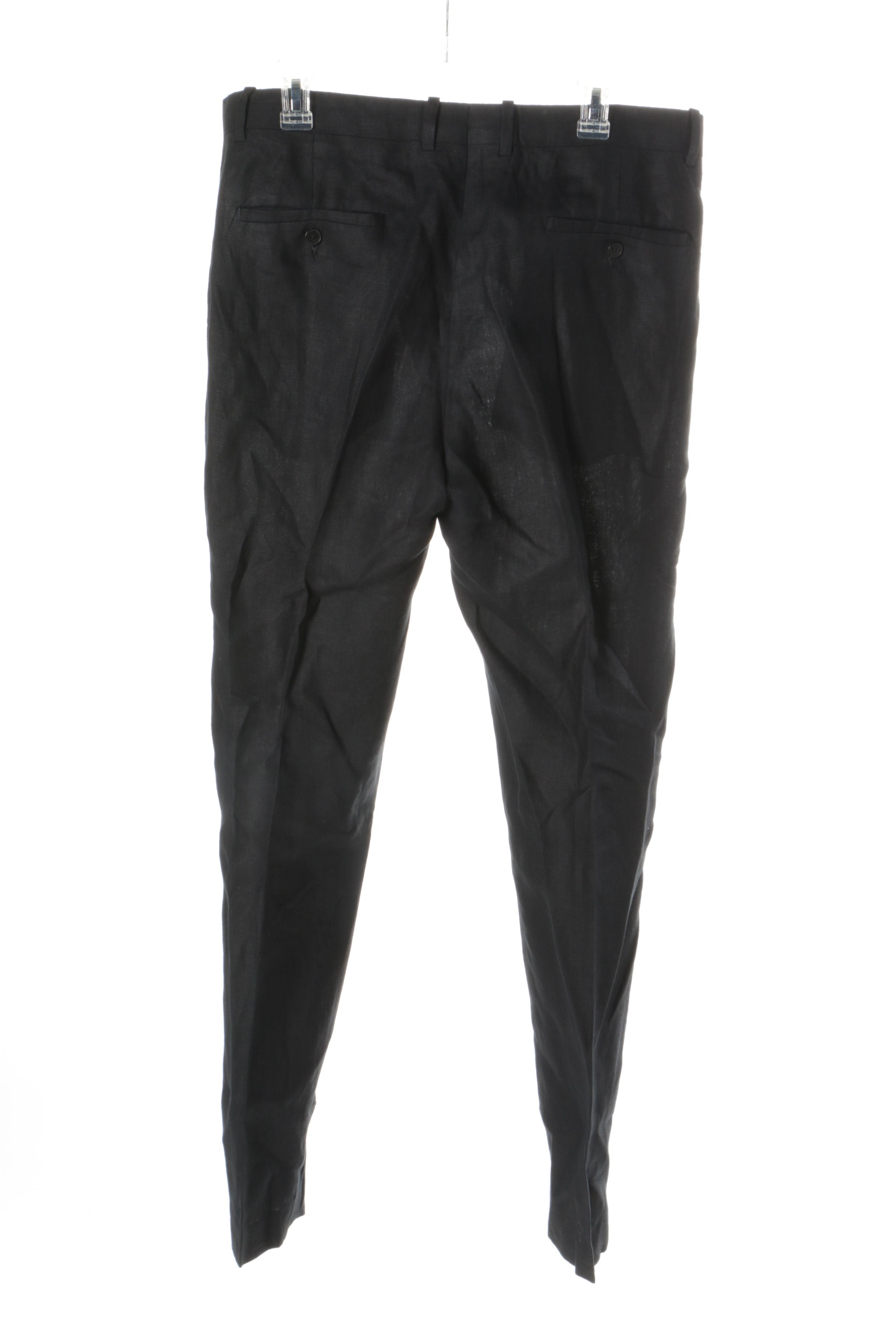 Men's Modern Flat Front Trousers Including H&M