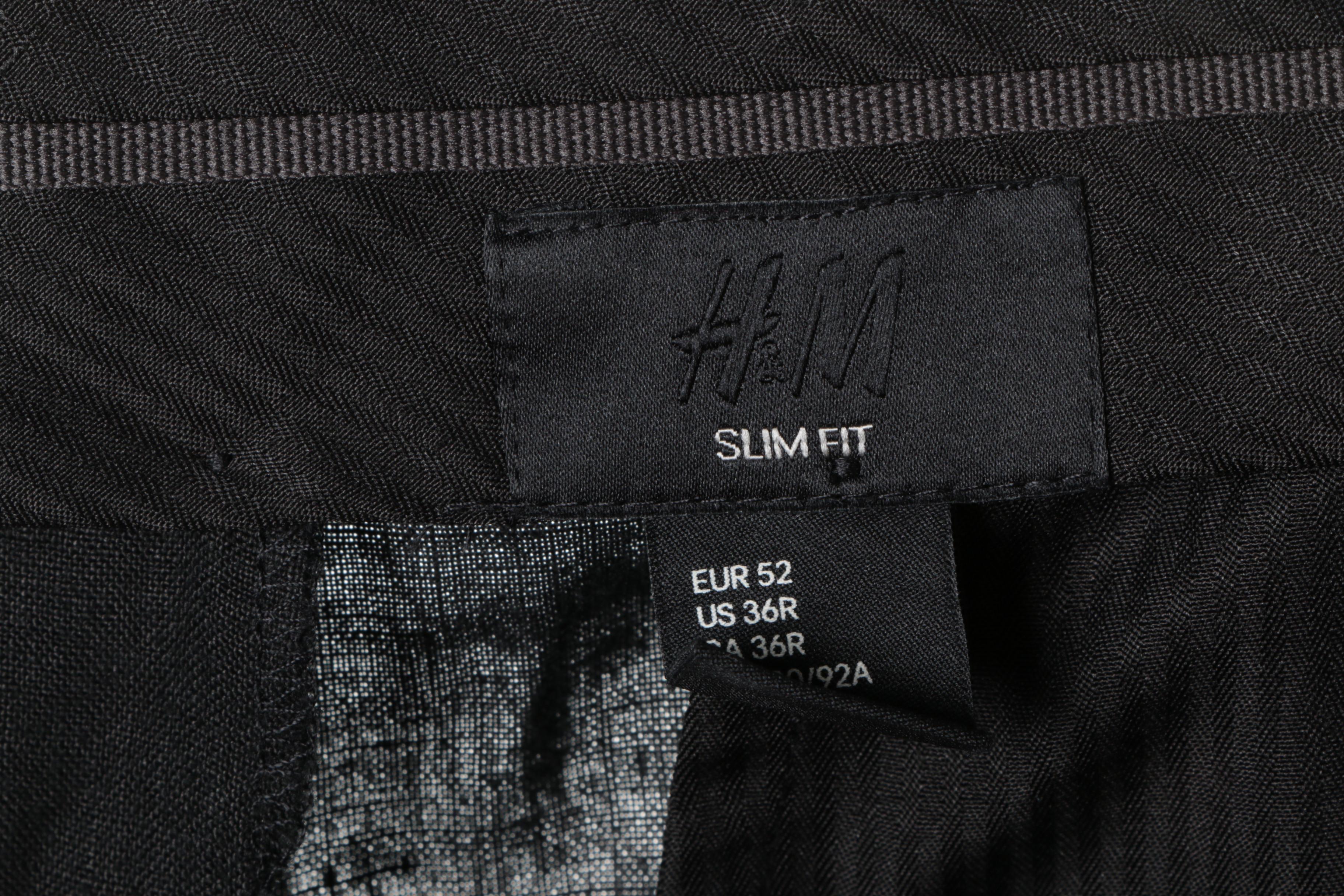 Men's Modern Flat Front Trousers Including H&M