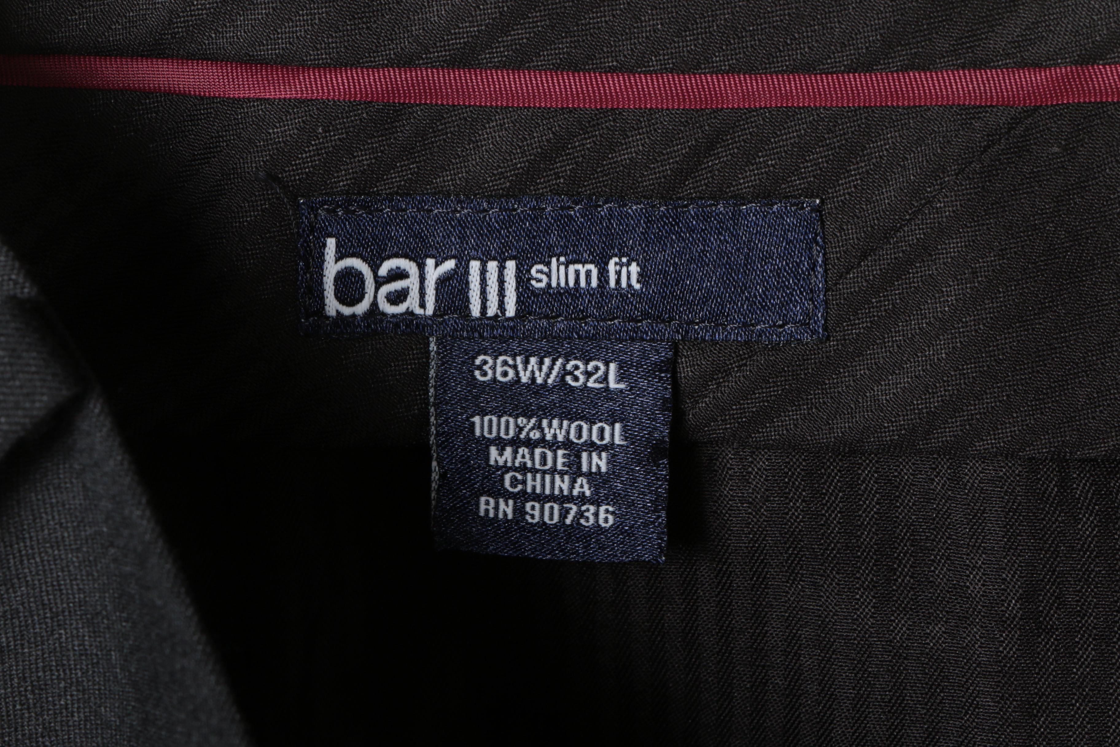 Men's Modern Flat Front Trousers Including H&M