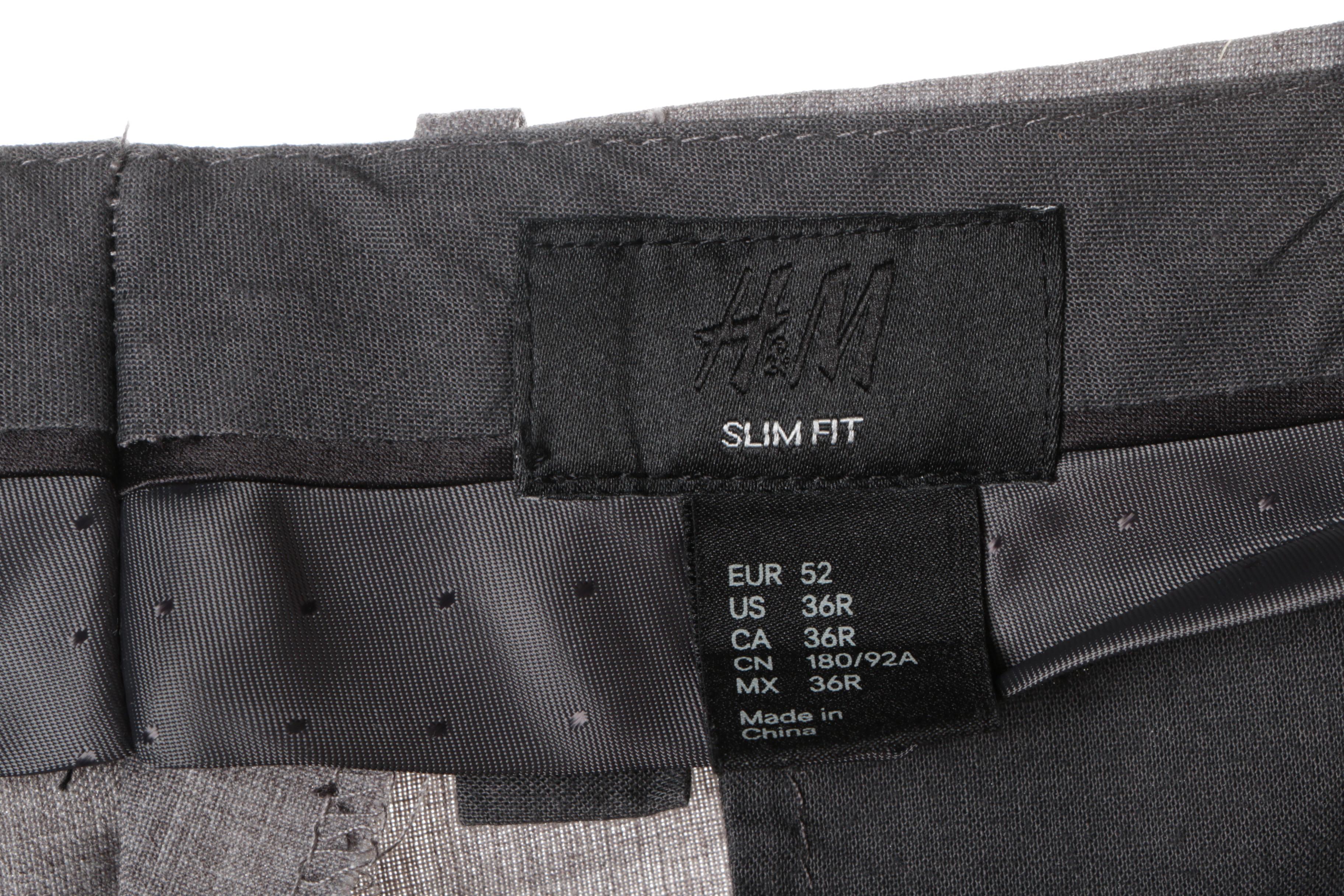 Men's Modern Flat Front Trousers Including H&M