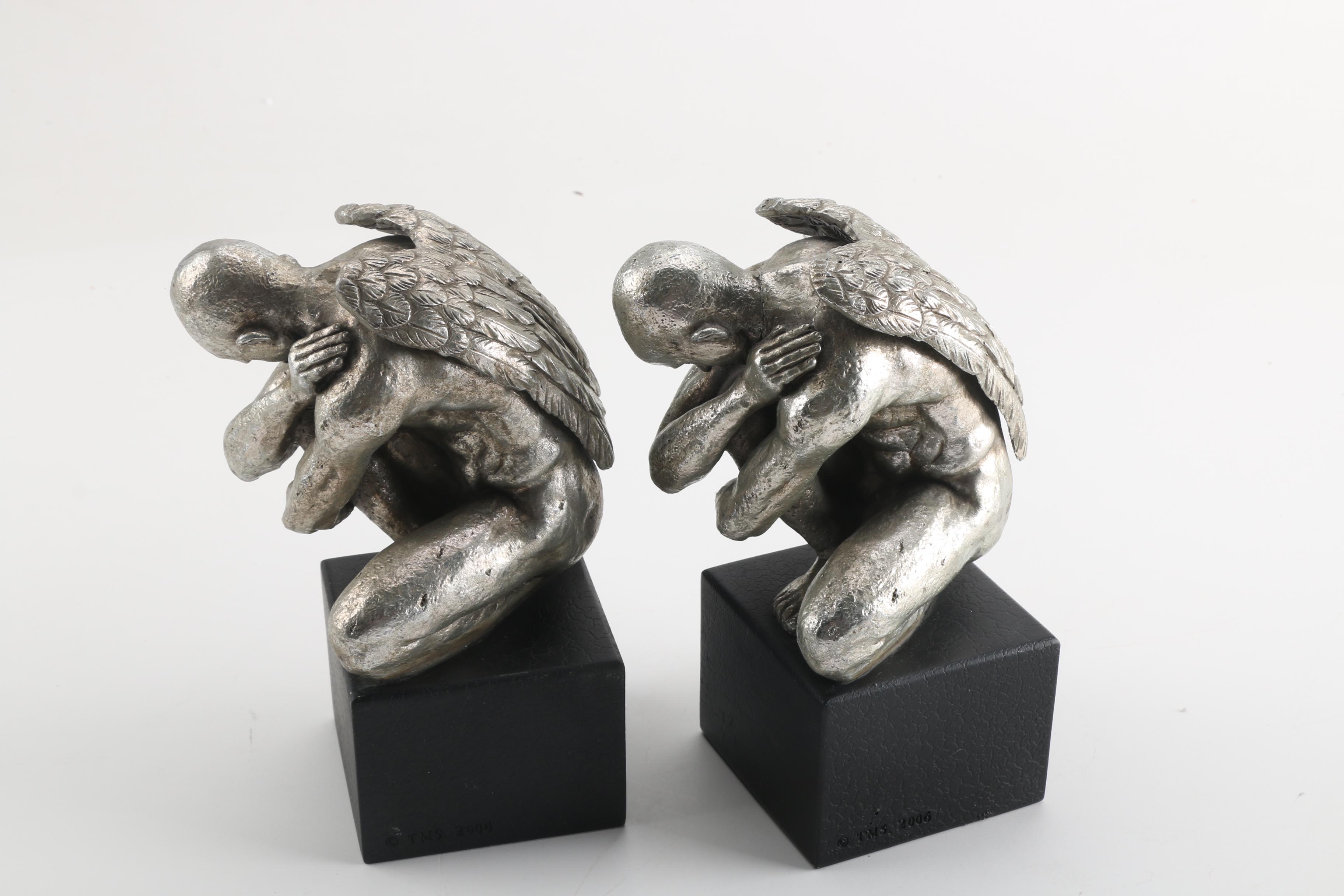 Winged Male Bookends
