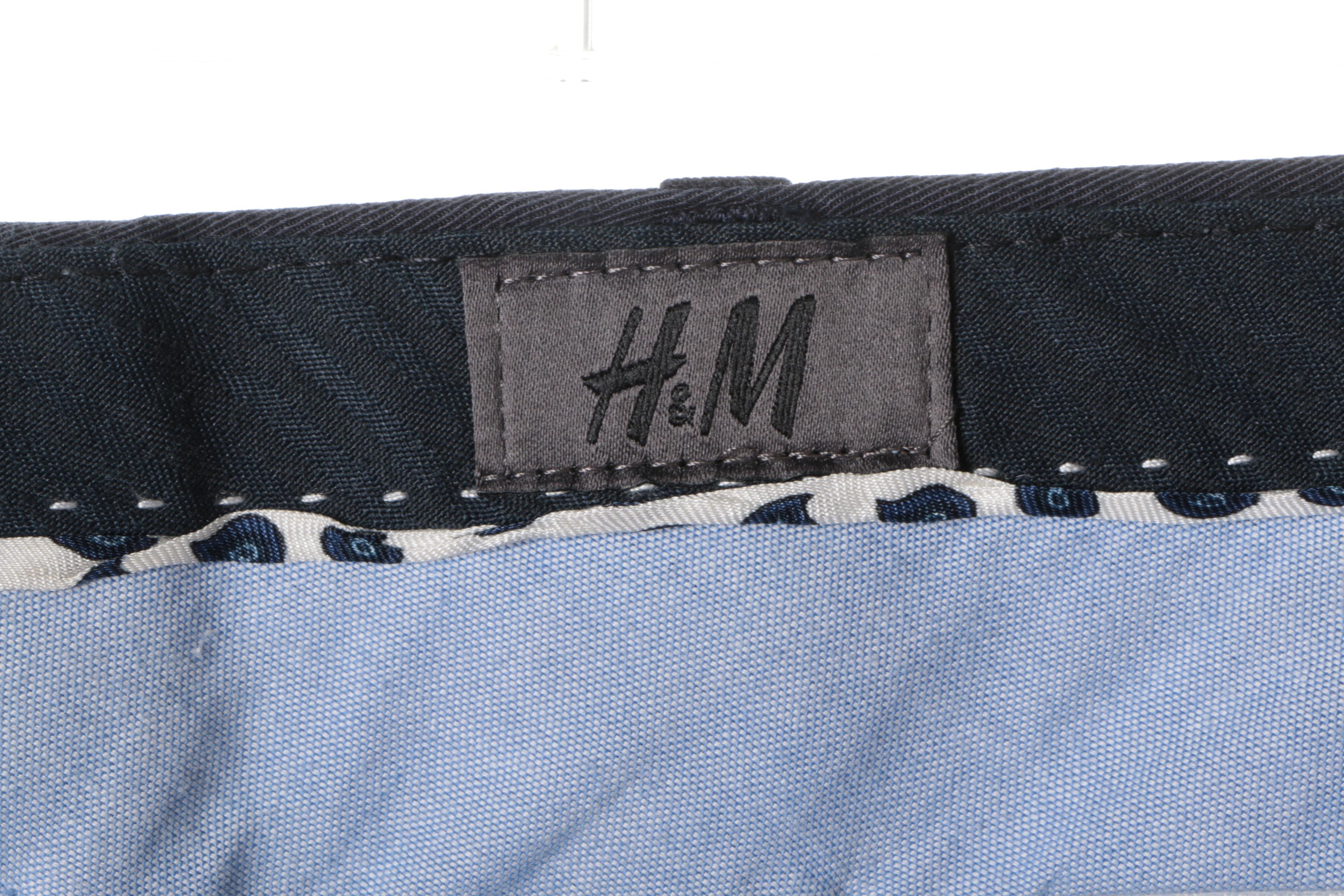 Men's Modern Flat Front Trousers Including H&M