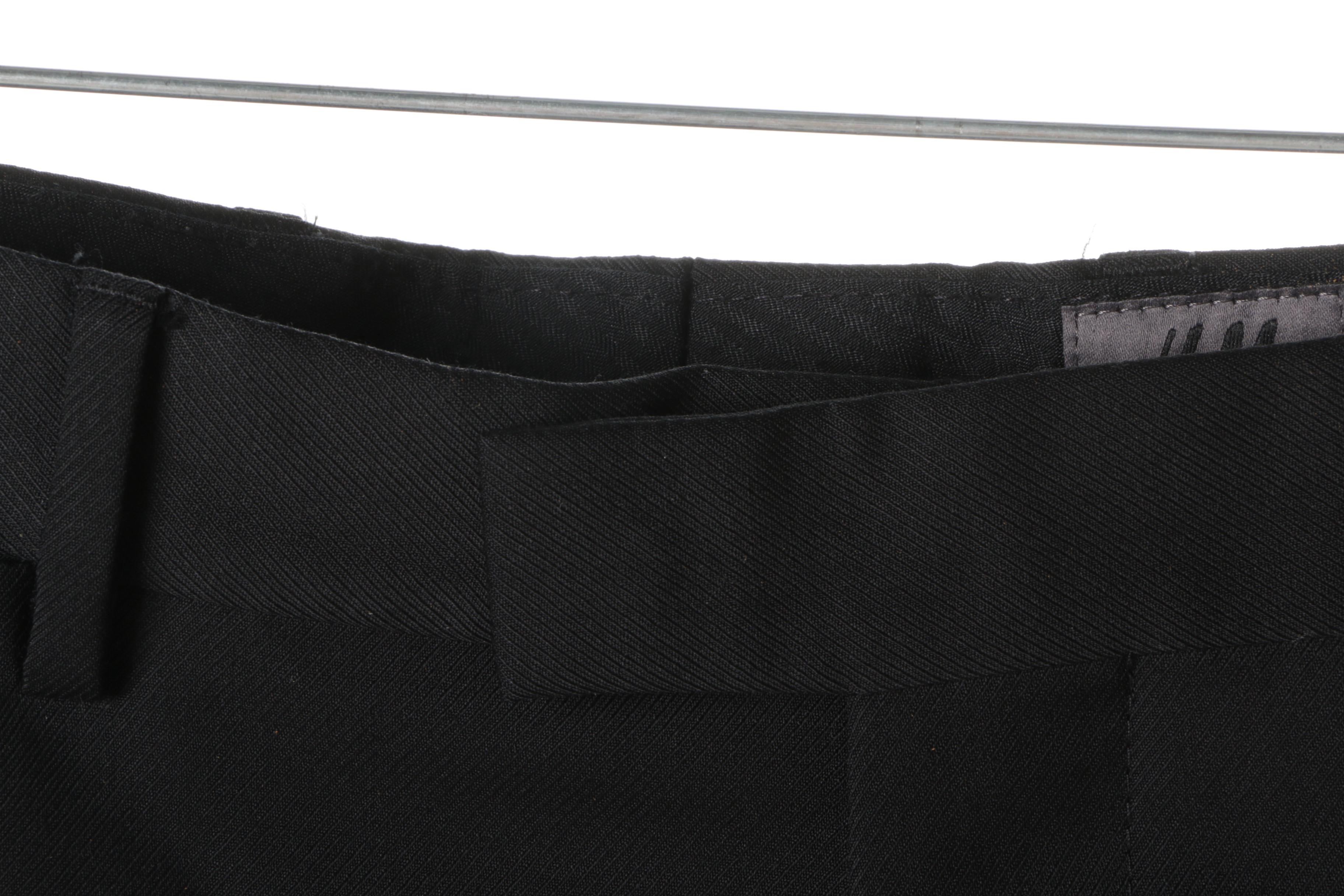 Men's Modern Flat Front Trousers Including H&M