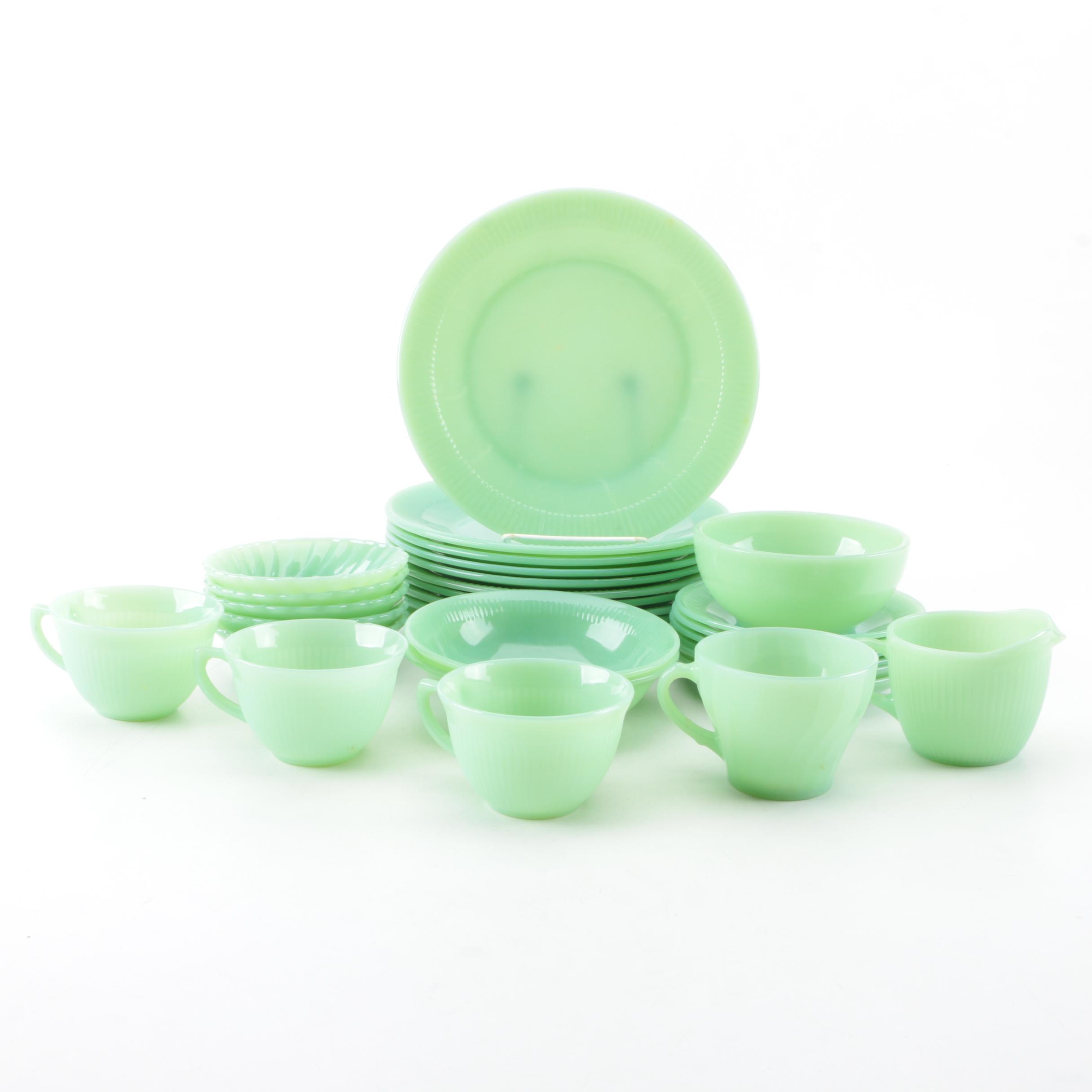 Anchor Hocking Fire King "Jadeite" Glass Tableware