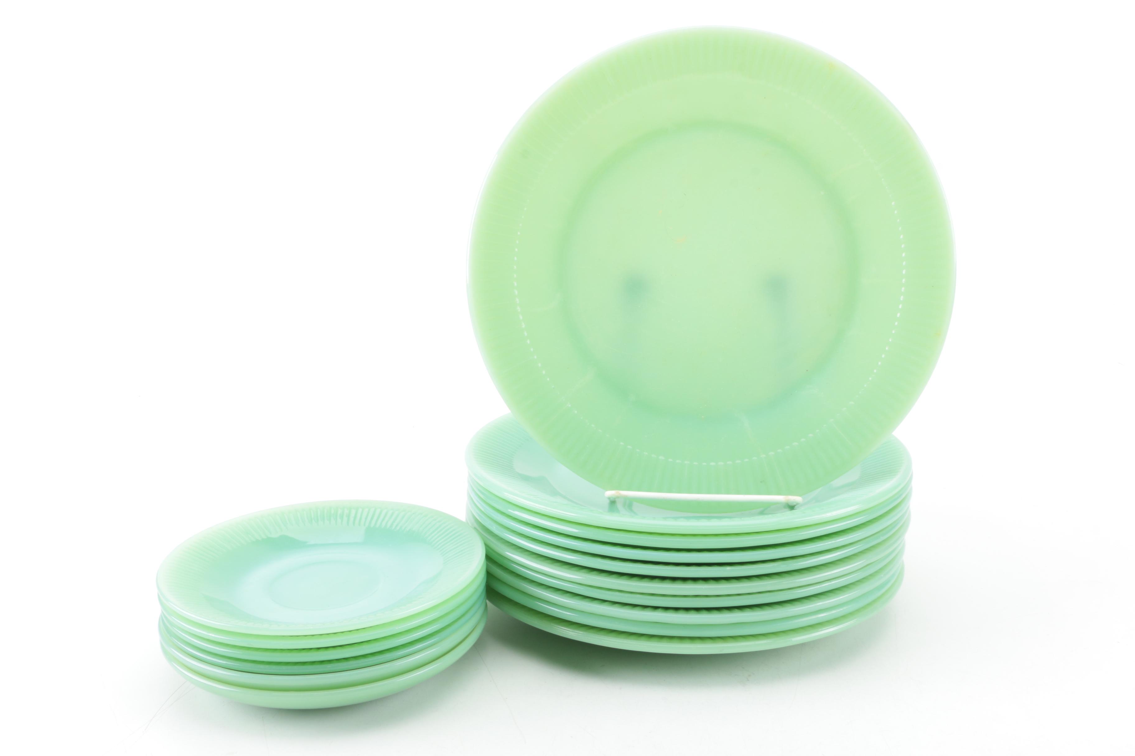 Anchor Hocking Fire King "Jadeite" Glass Tableware