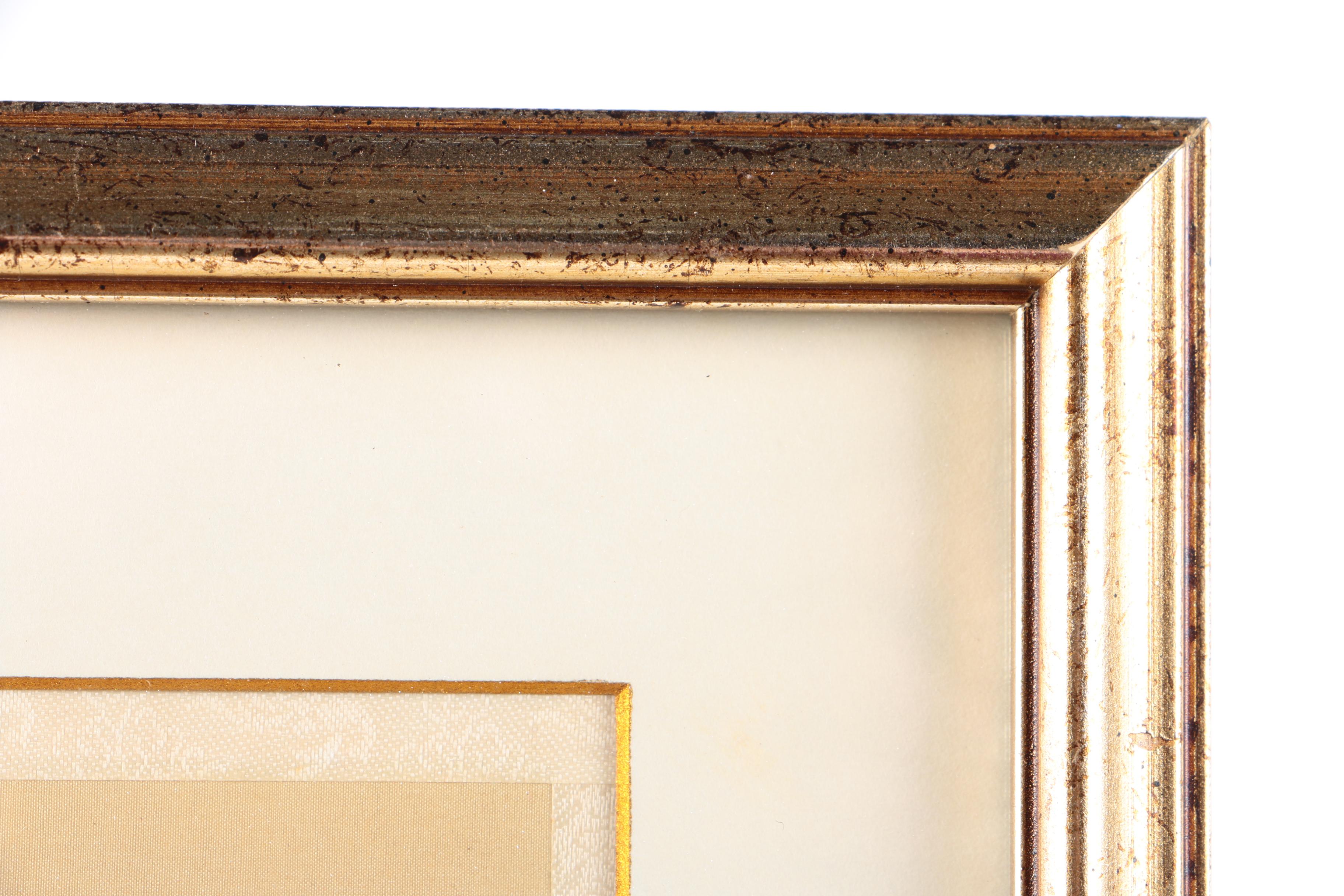 East Asian Watercolor Paintings of Landscapes on Silk