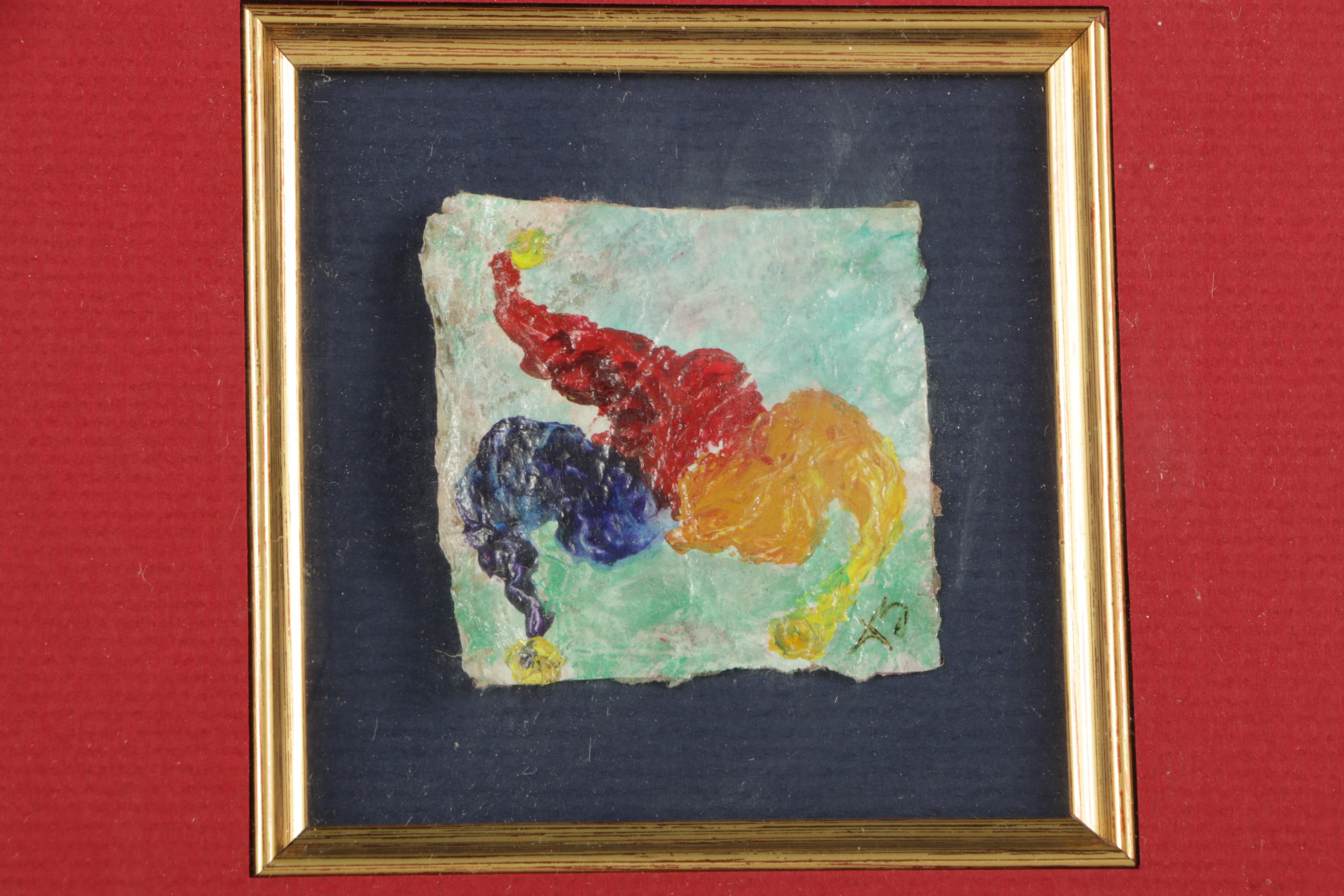 Jacqueline Saporiti Abstract Acrylic Painting on Paper