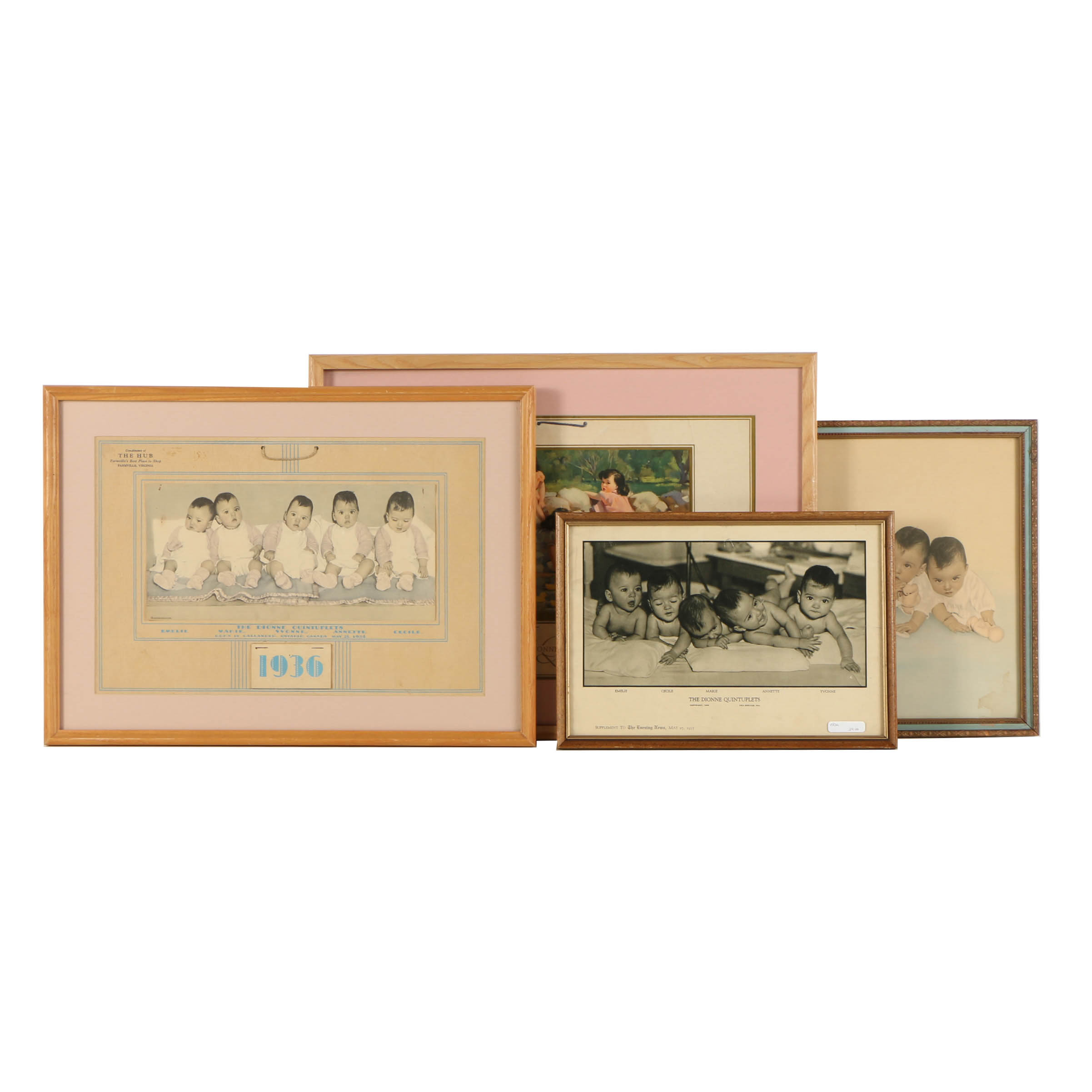 Commemorative Prints Featuring the Dionne Quintuplets