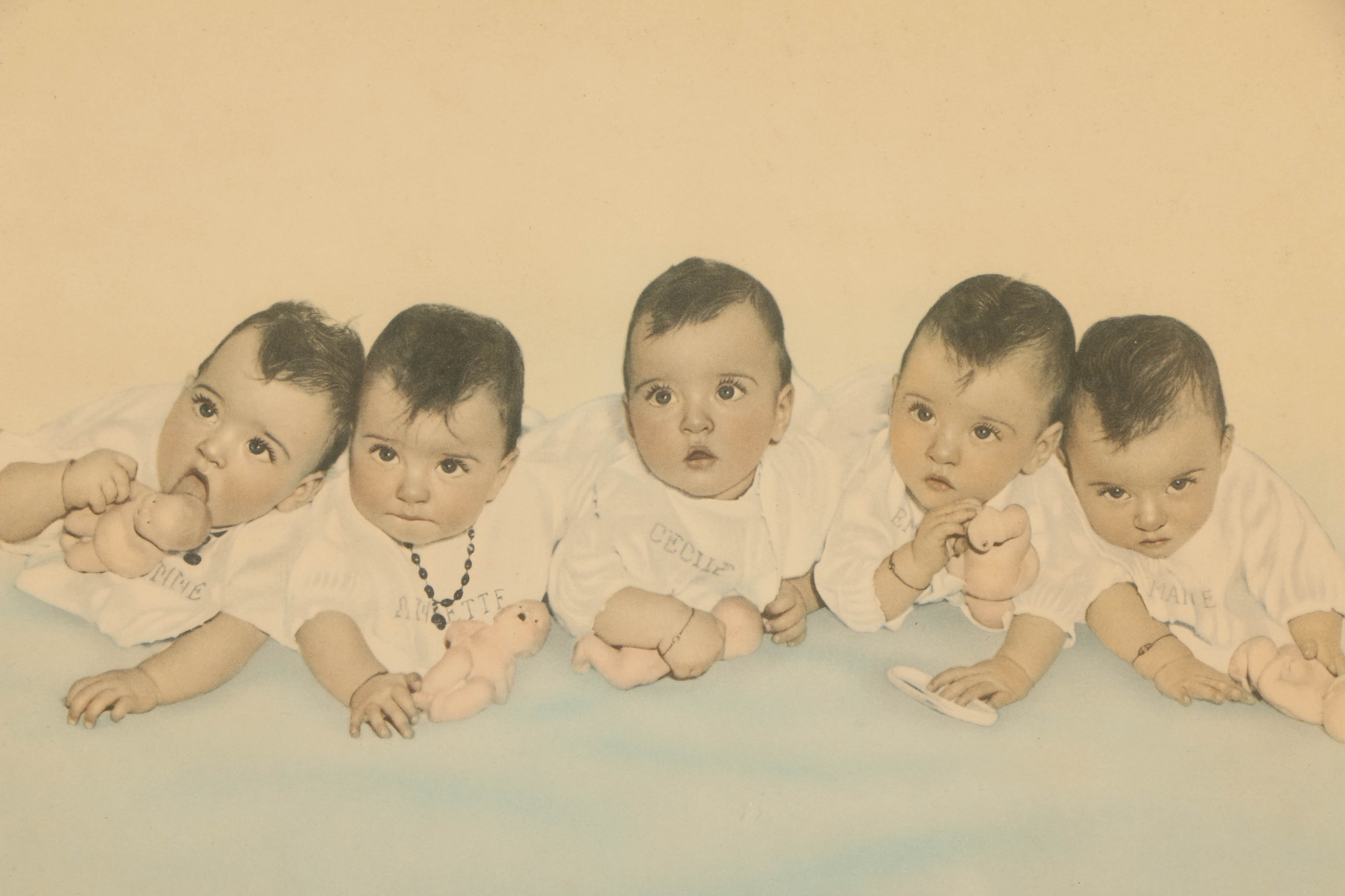 Commemorative Prints Featuring the Dionne Quintuplets