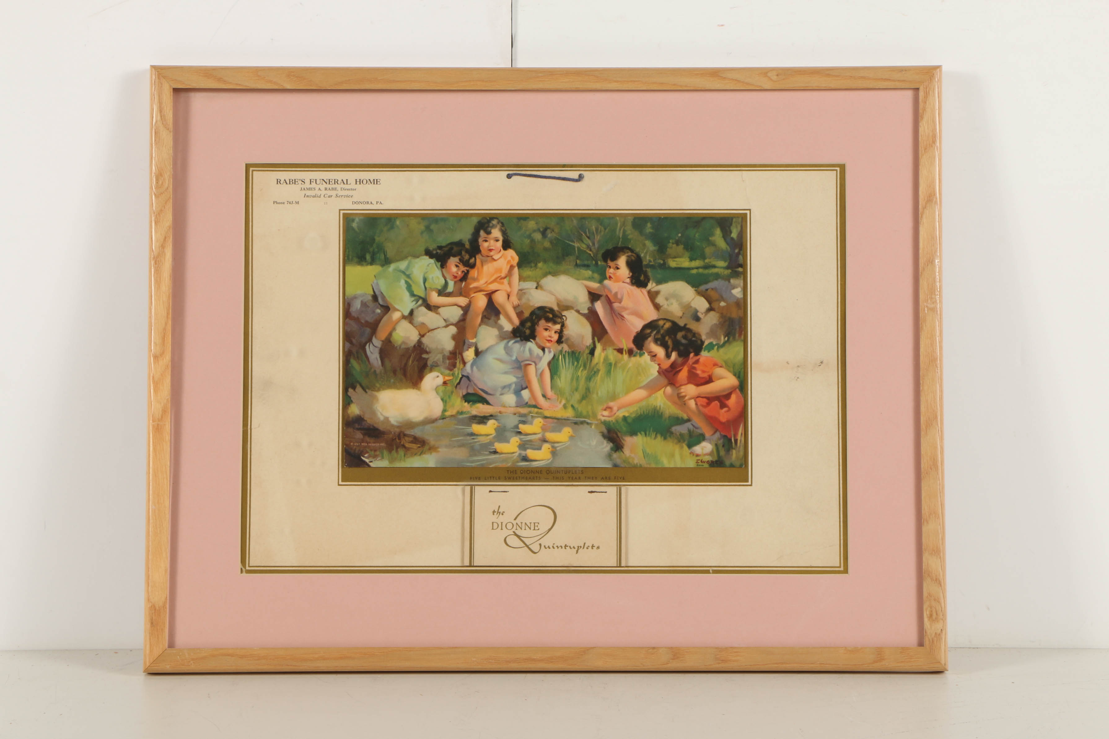 Commemorative Prints Featuring the Dionne Quintuplets