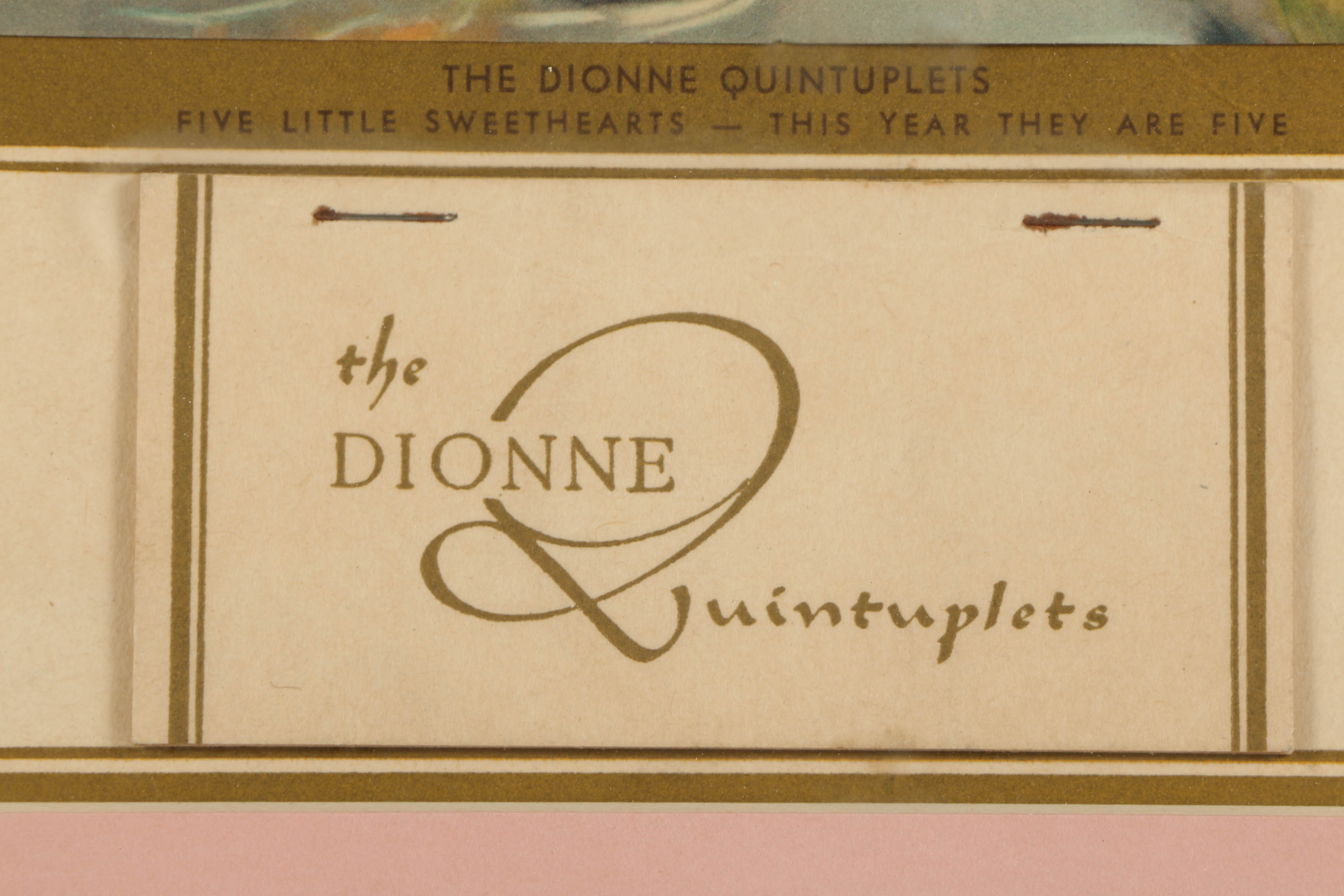 Commemorative Prints Featuring the Dionne Quintuplets