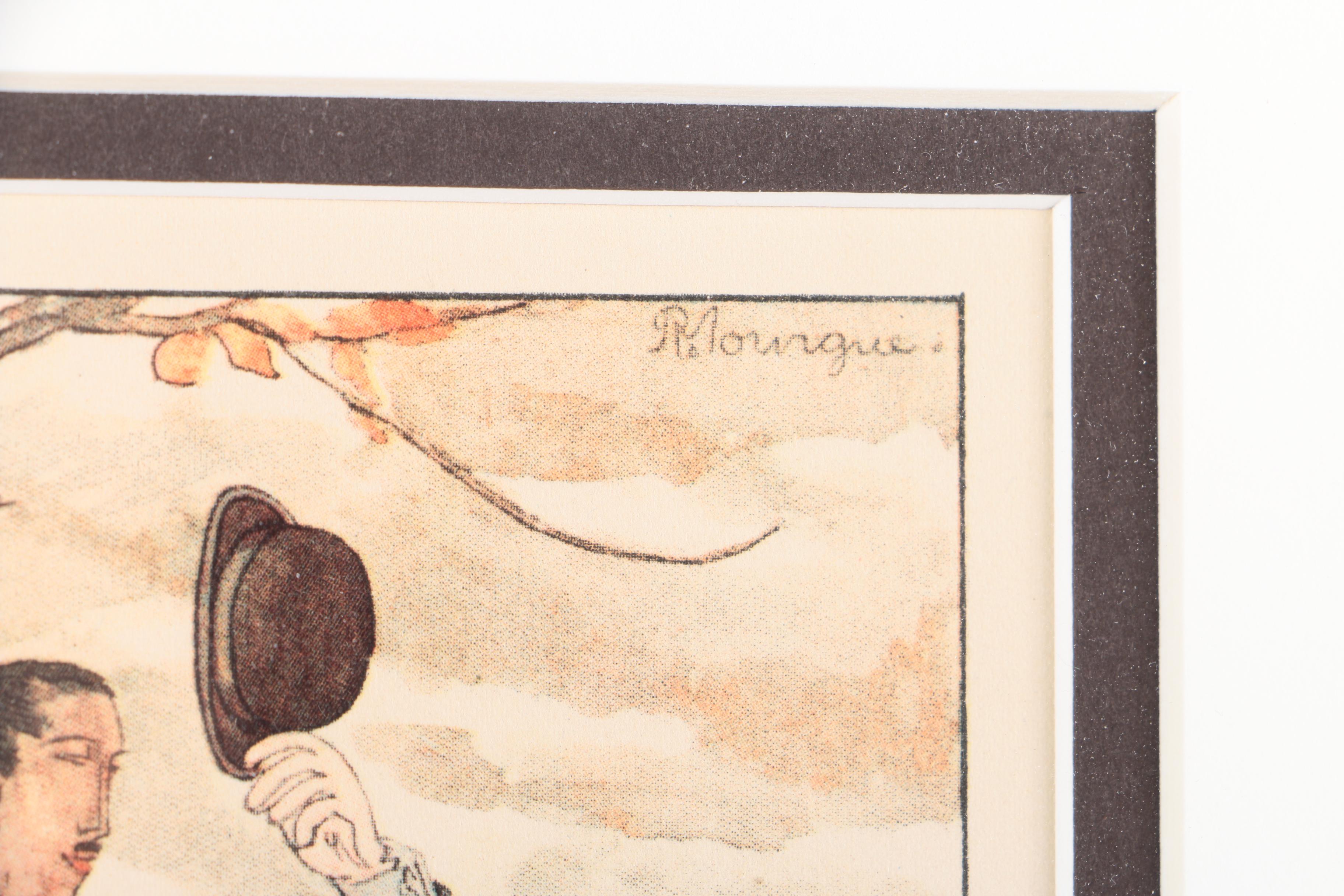 Offset Lithographs After "Gazette du Bon Genre" Menswear Fashion Plates