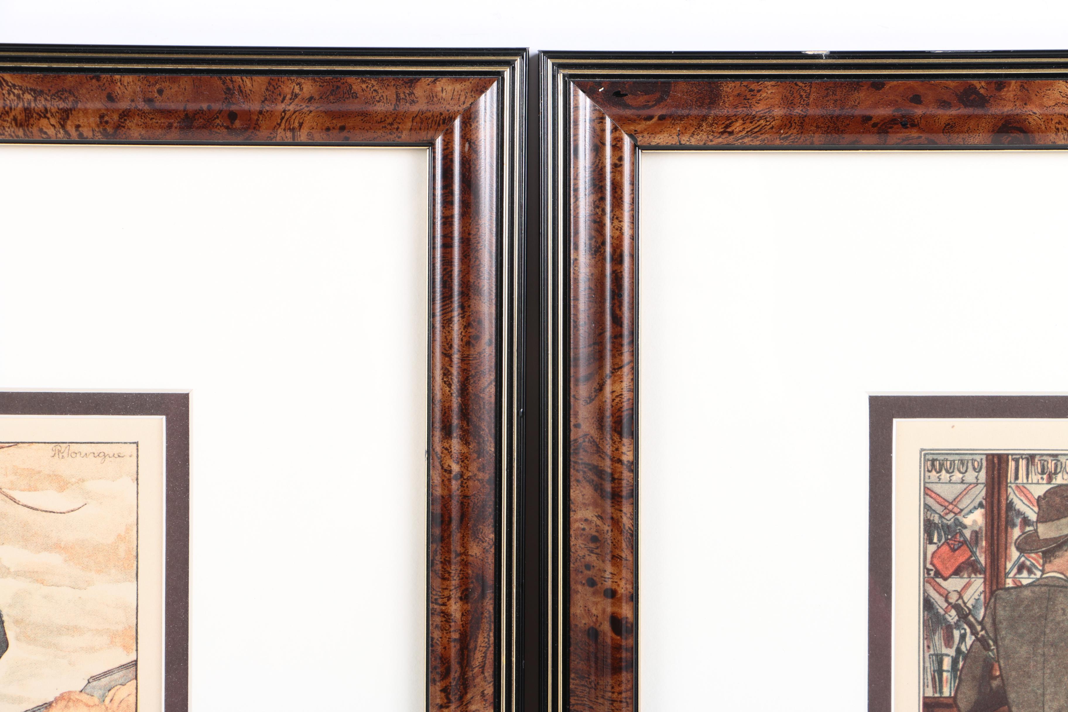 Offset Lithographs After "Gazette du Bon Genre" Menswear Fashion Plates