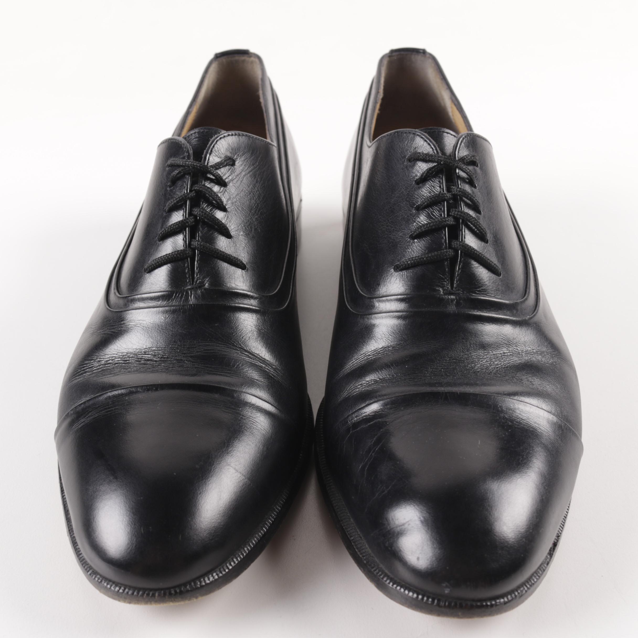 Men's Bally and San Remo Black Leather Dress Shoes