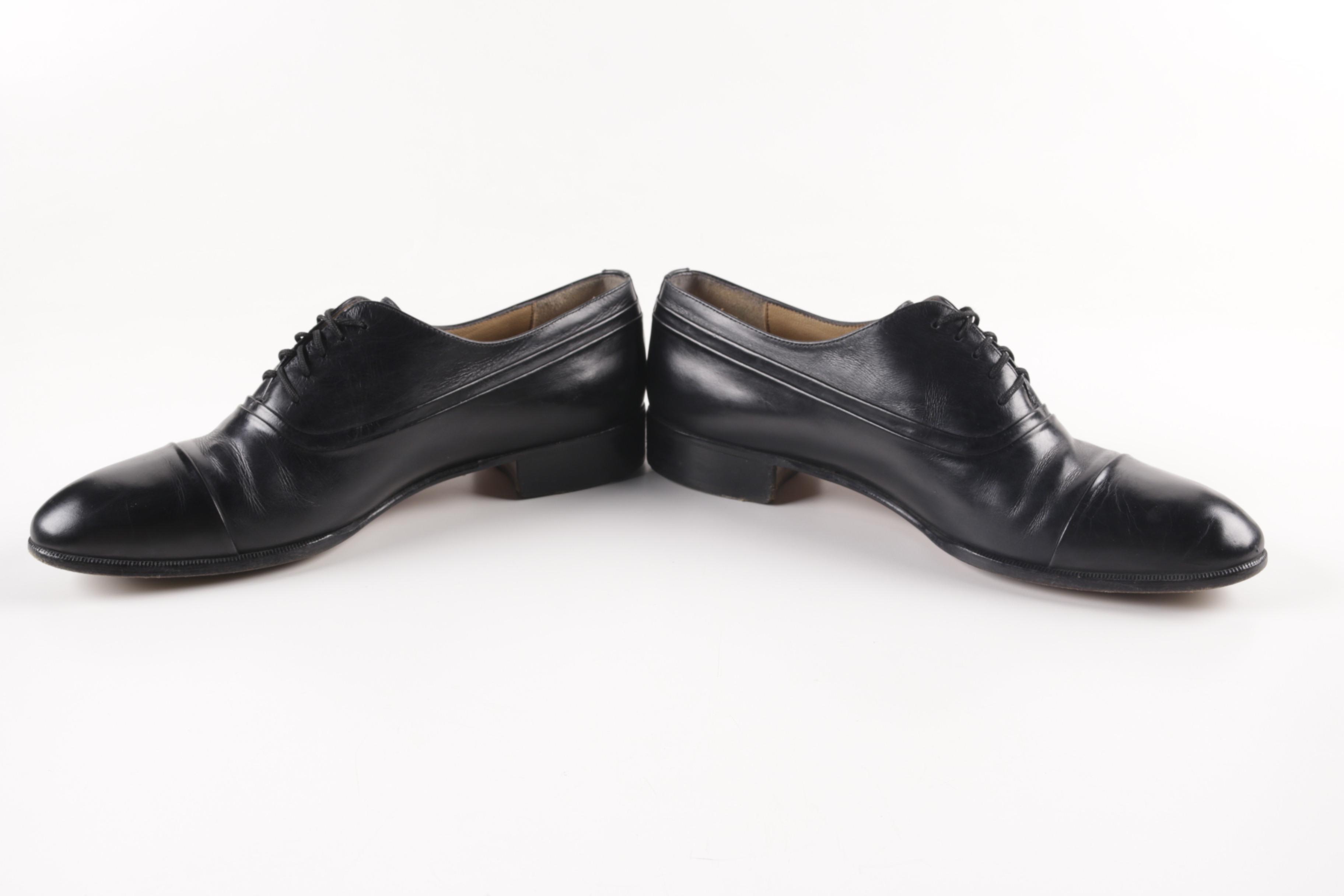 Men's Bally and San Remo Black Leather Dress Shoes