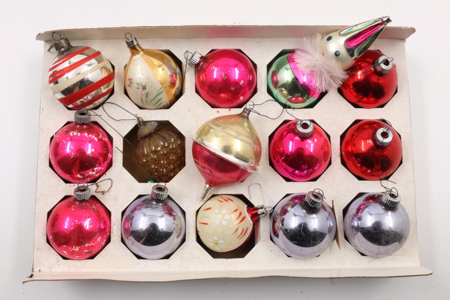 Large Collection Of Antique and Vintage Glass Christmas Ornaments