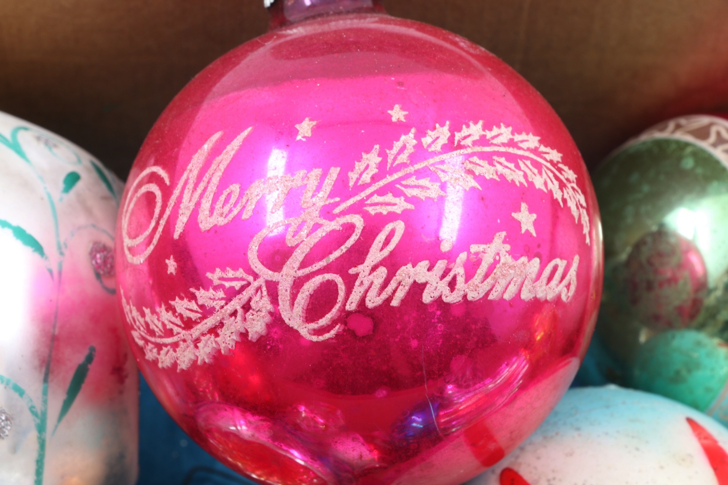 Large Collection Of Antique and Vintage Glass Christmas Ornaments