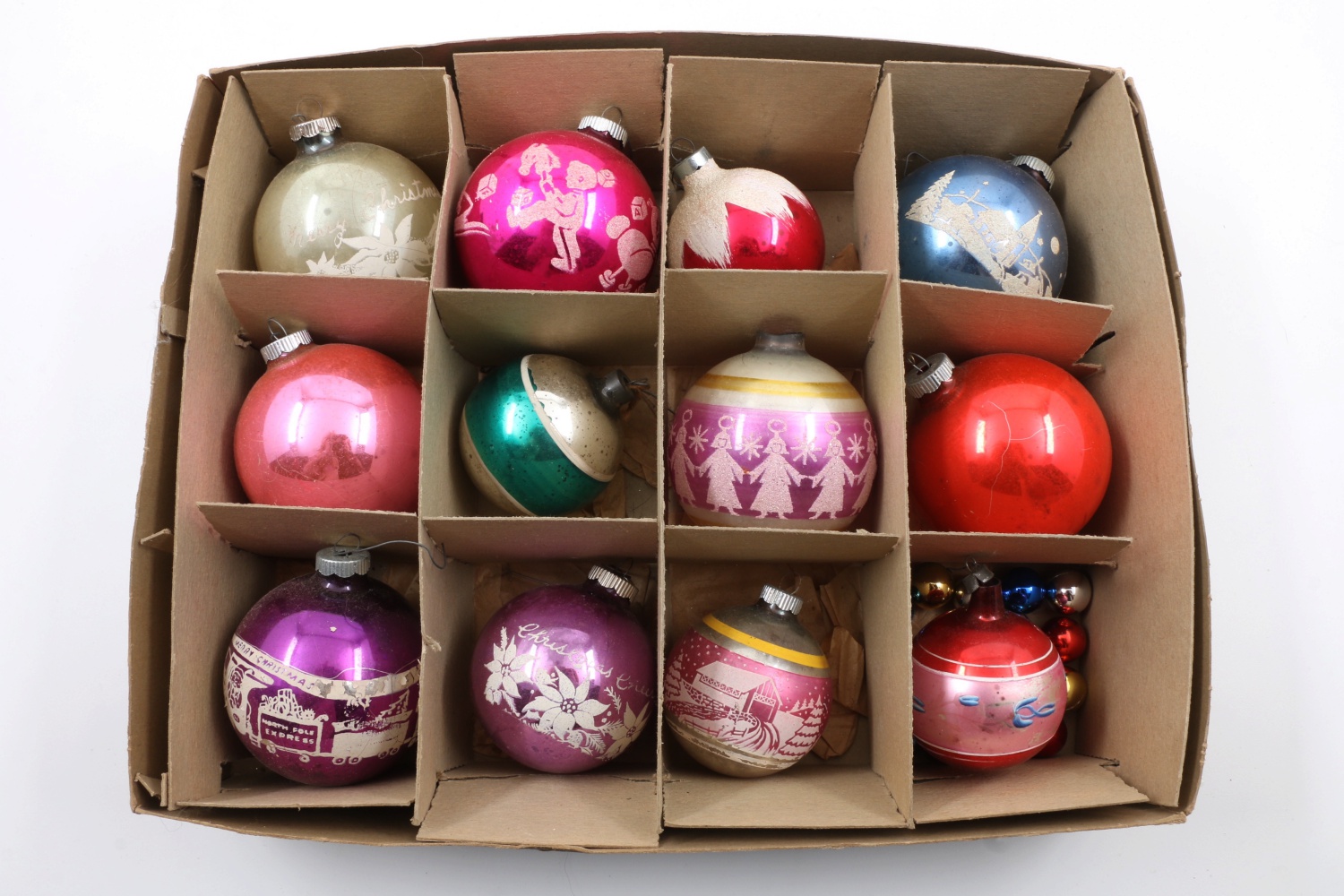 Large Collection Of Antique and Vintage Glass Christmas Ornaments