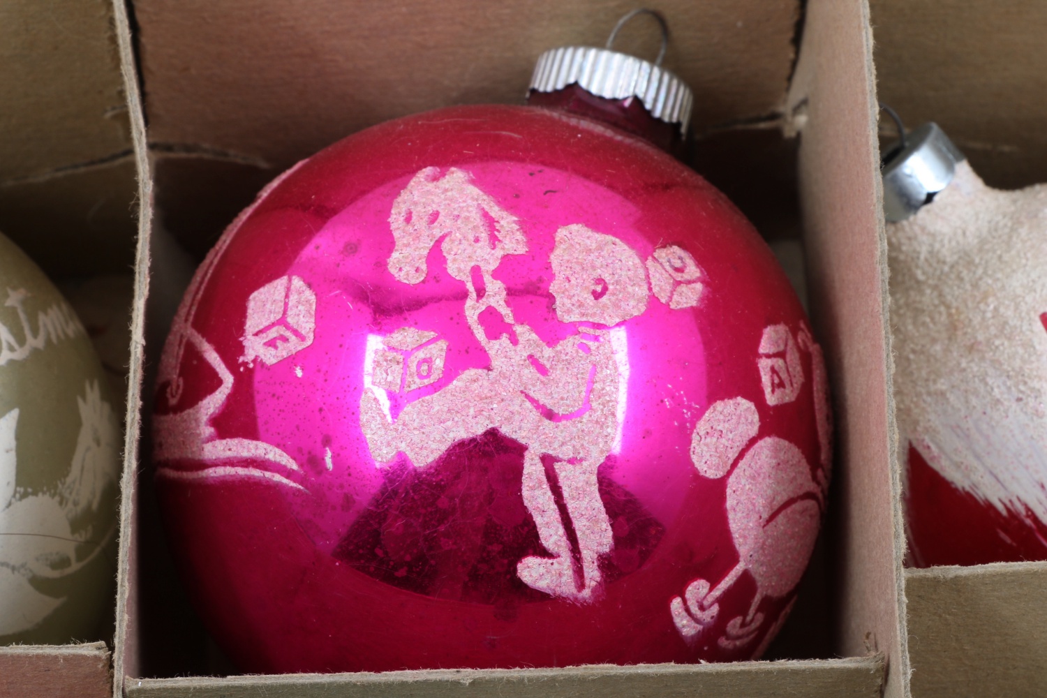 Large Collection Of Antique and Vintage Glass Christmas Ornaments