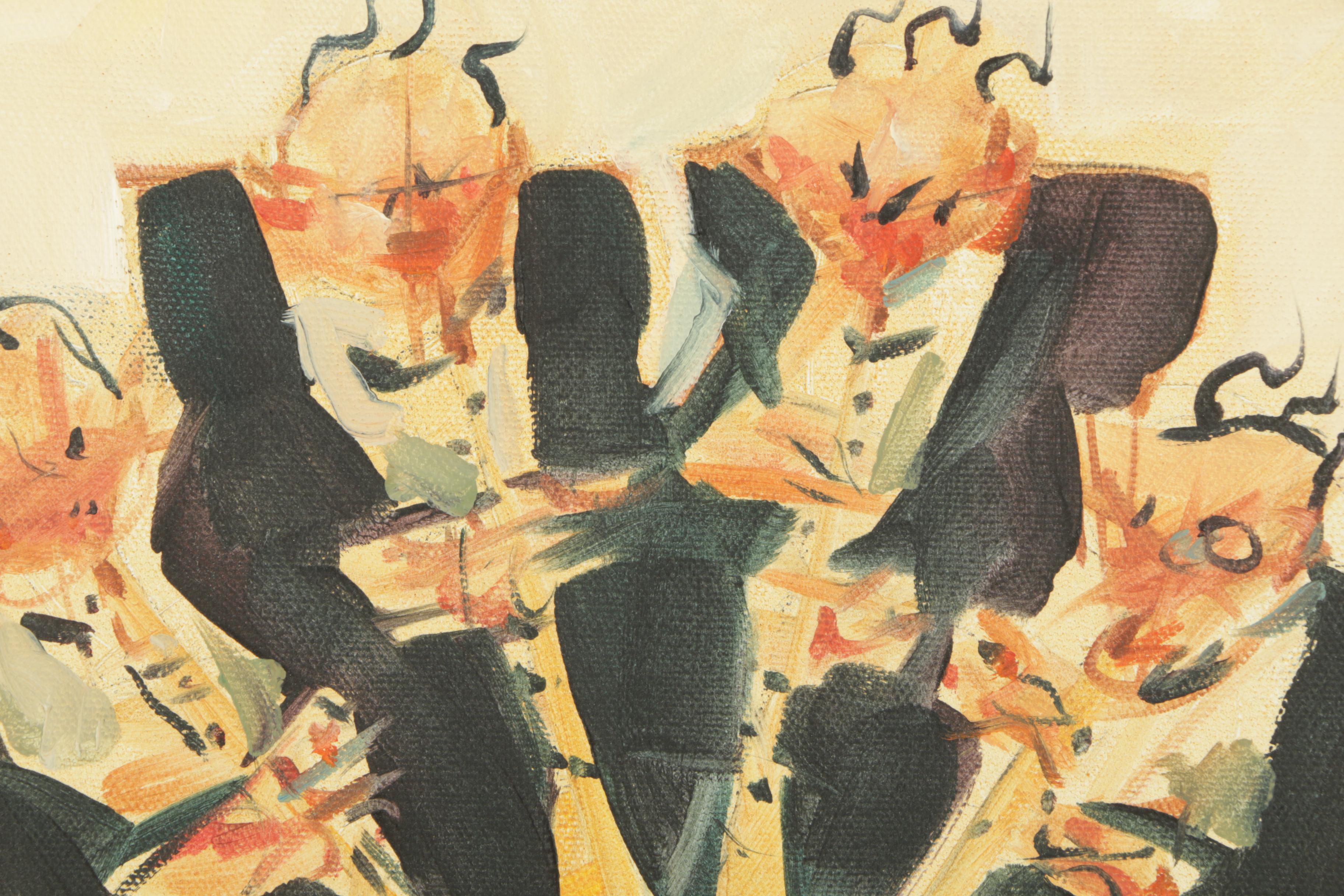 Clifford Bailey Oil on Canvas of Clarinetists