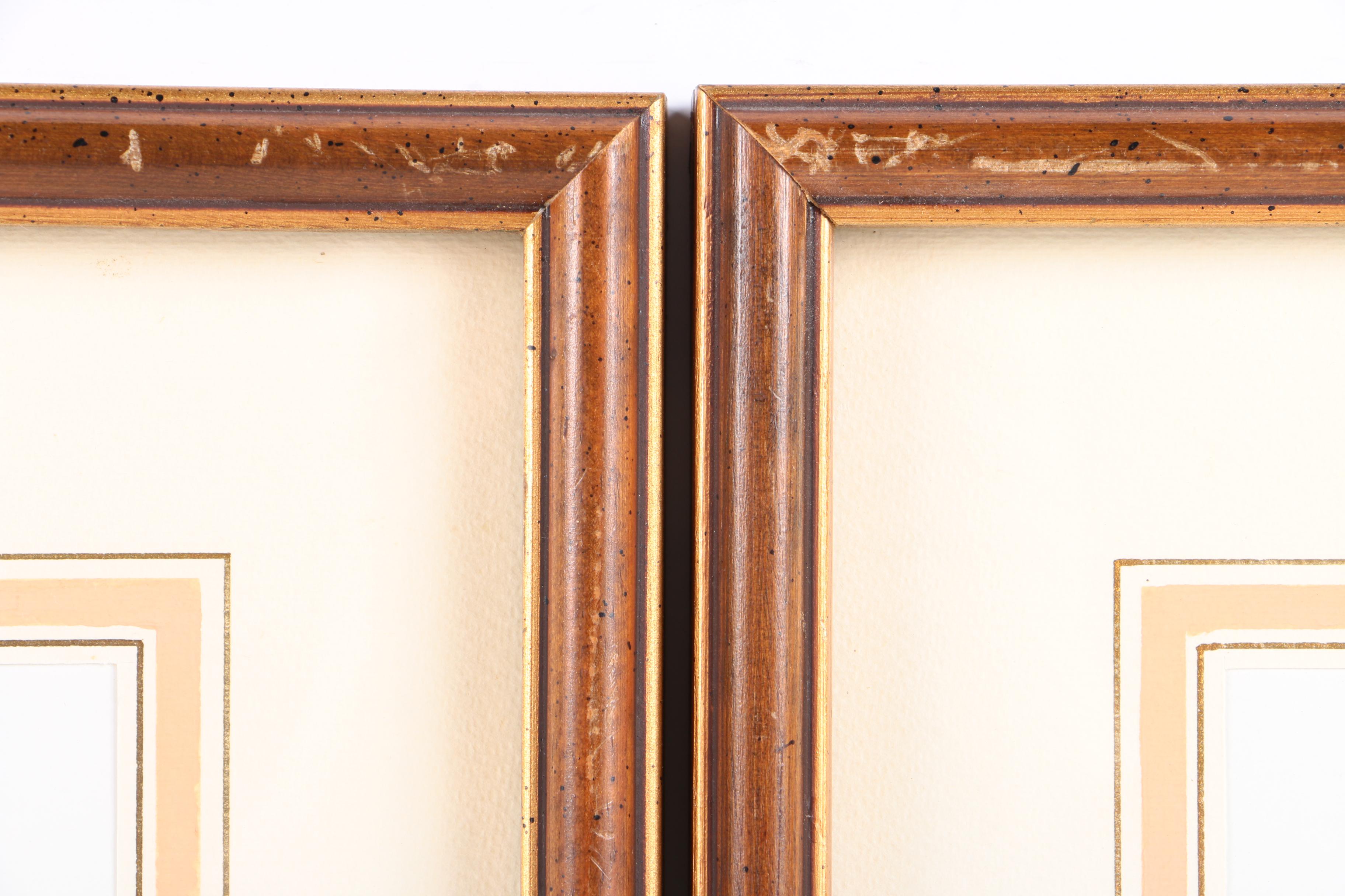 Hand-Colored Lithographs on Paper of Mushrooms