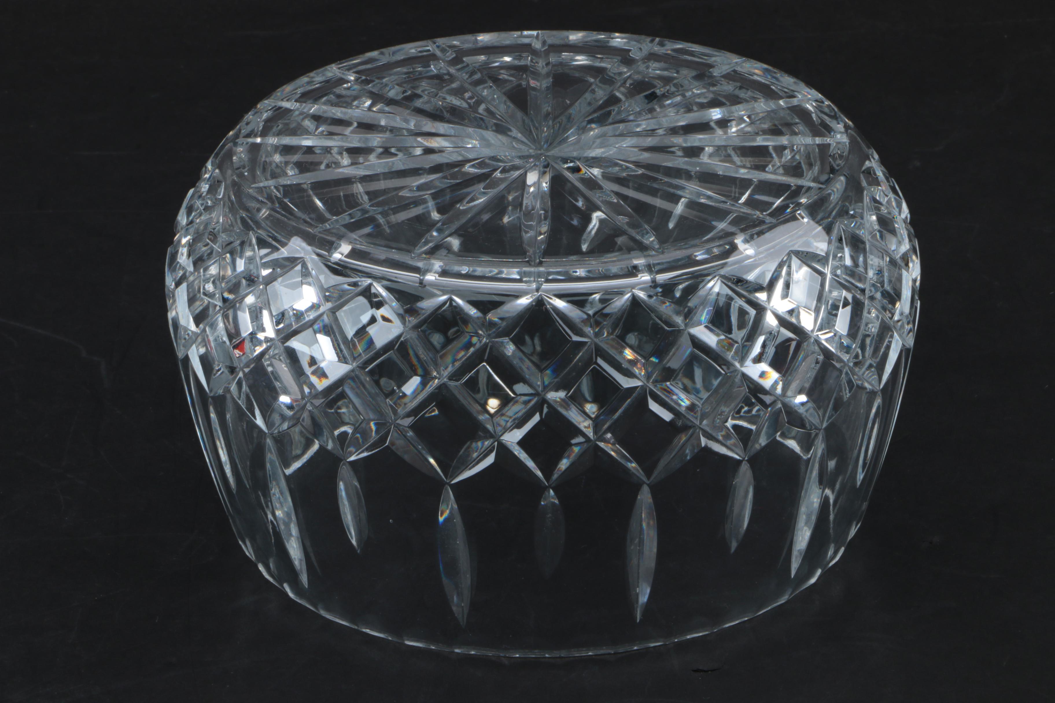 Hand Cut Lead Crystal Bowl