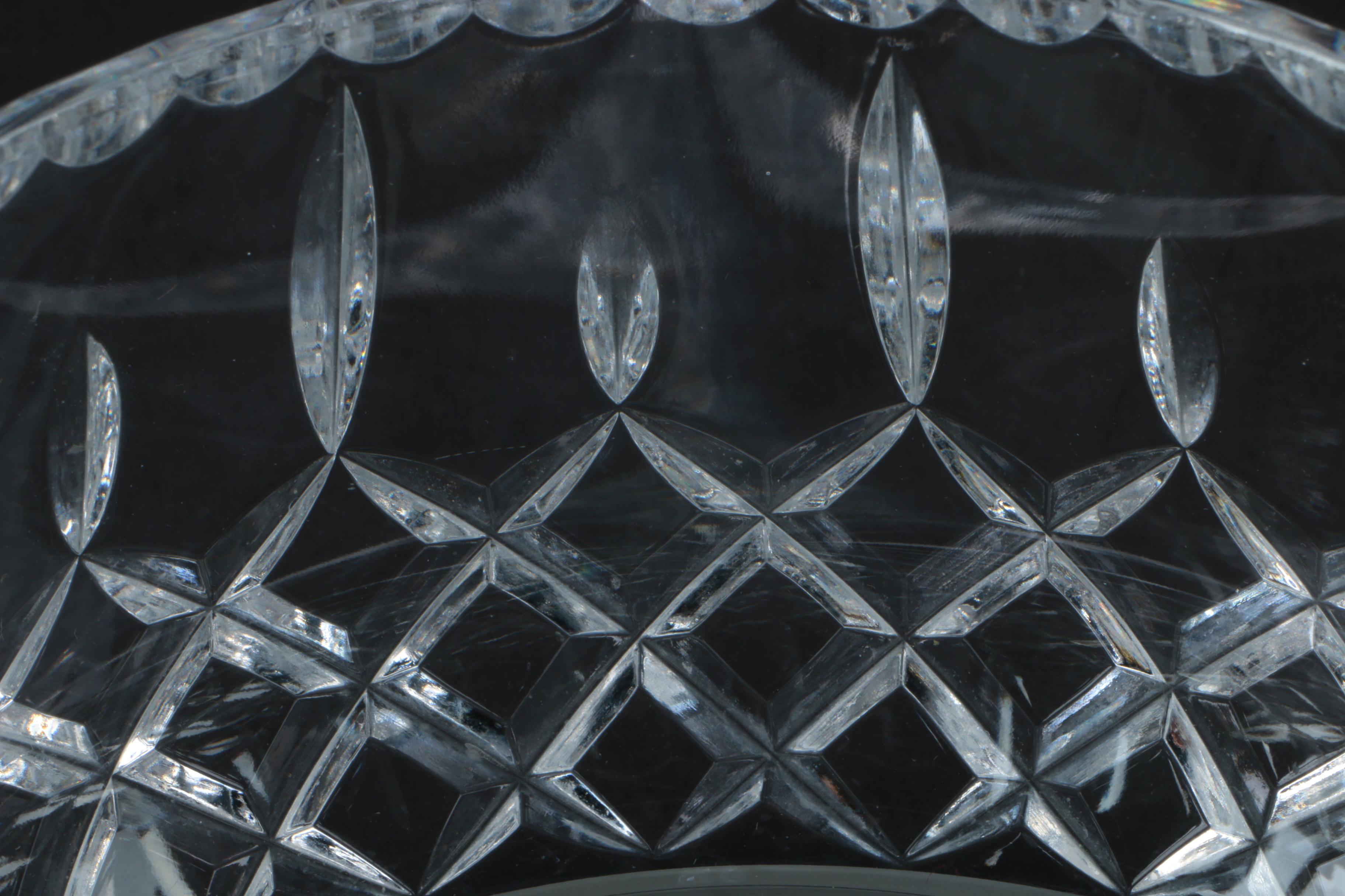 Hand Cut Lead Crystal Bowl