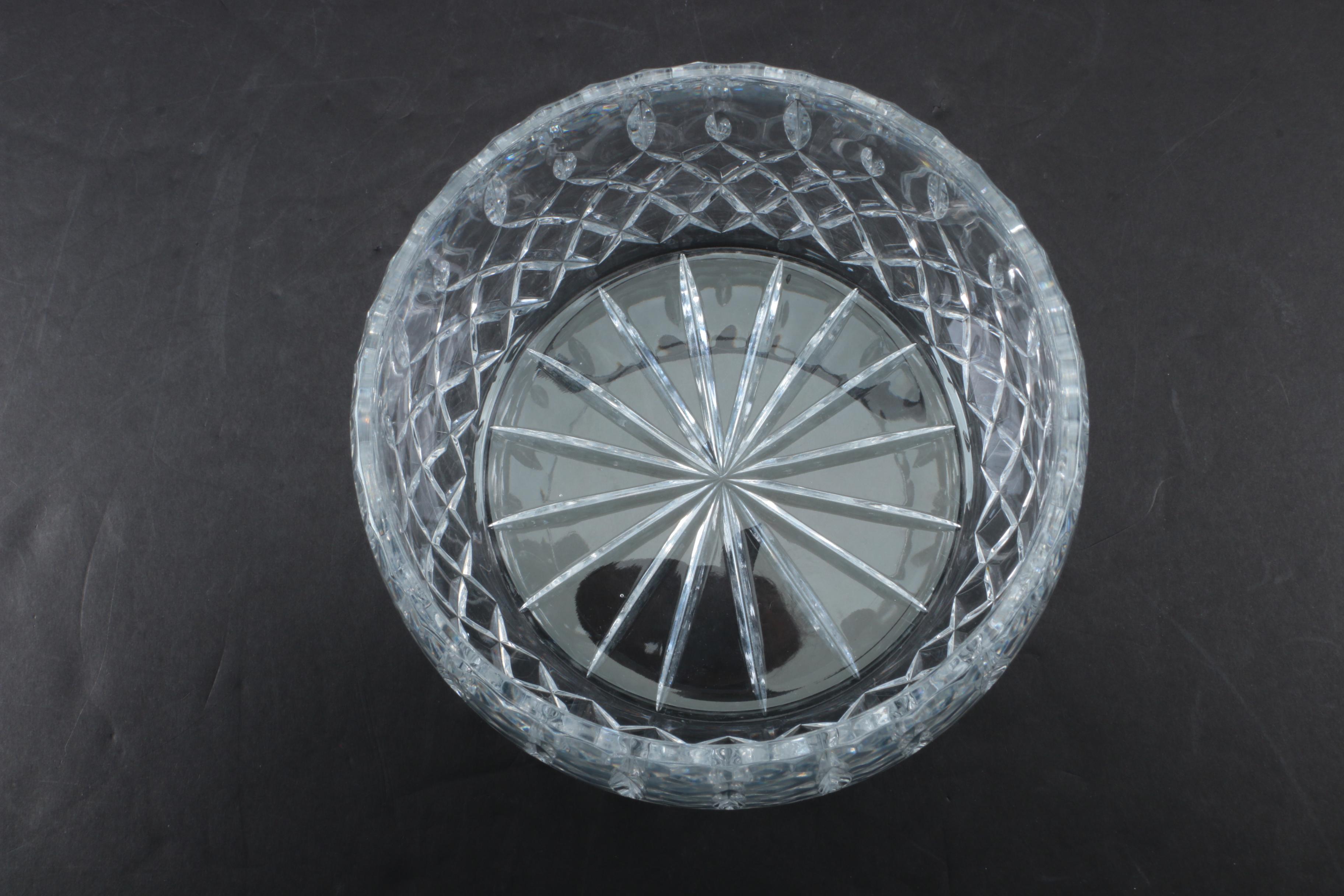 Hand Cut Lead Crystal Bowl