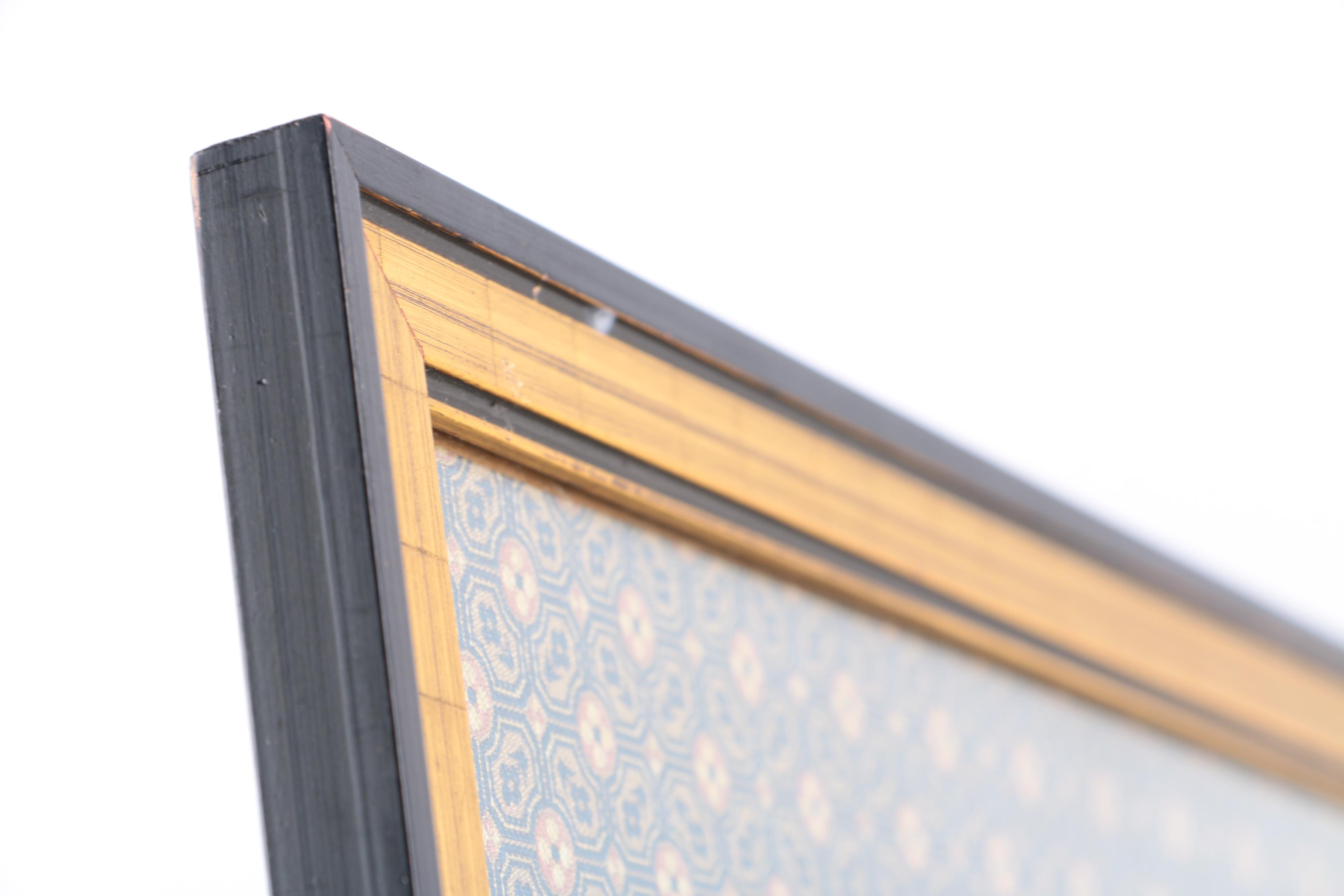 Japanese-Style Gouache Painting of Nature Scene