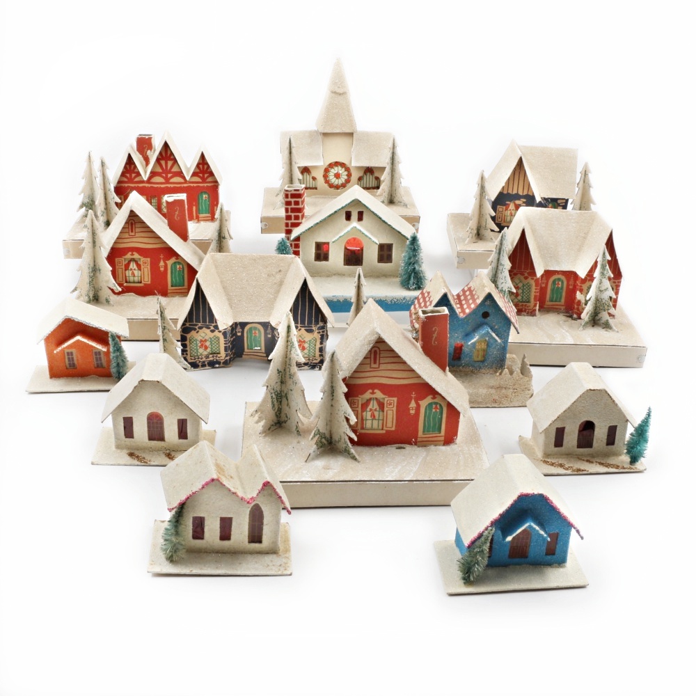 Cardboard Christmas Villages