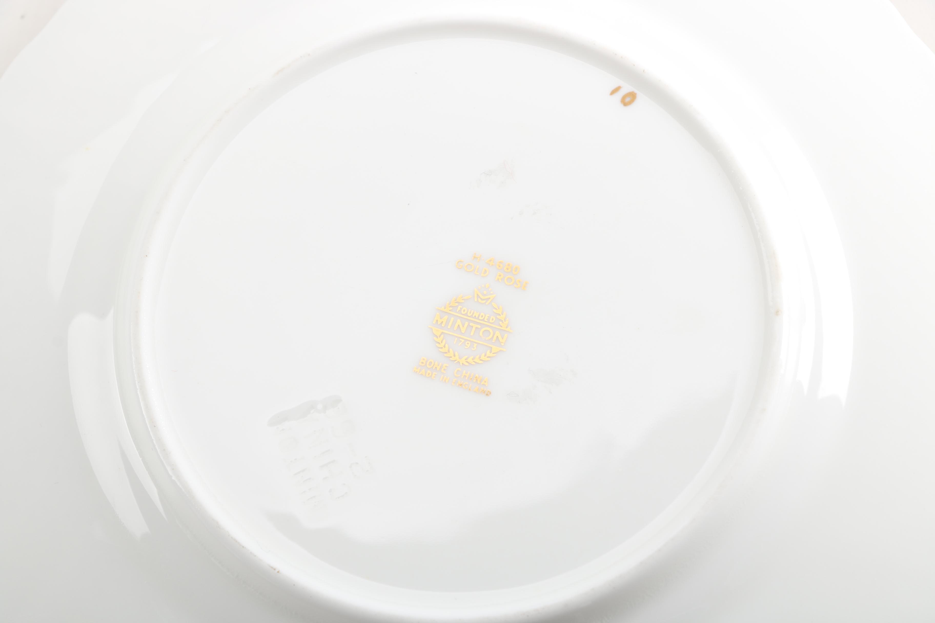 Vintage Minton "Gold Rose" Bone China Tableware