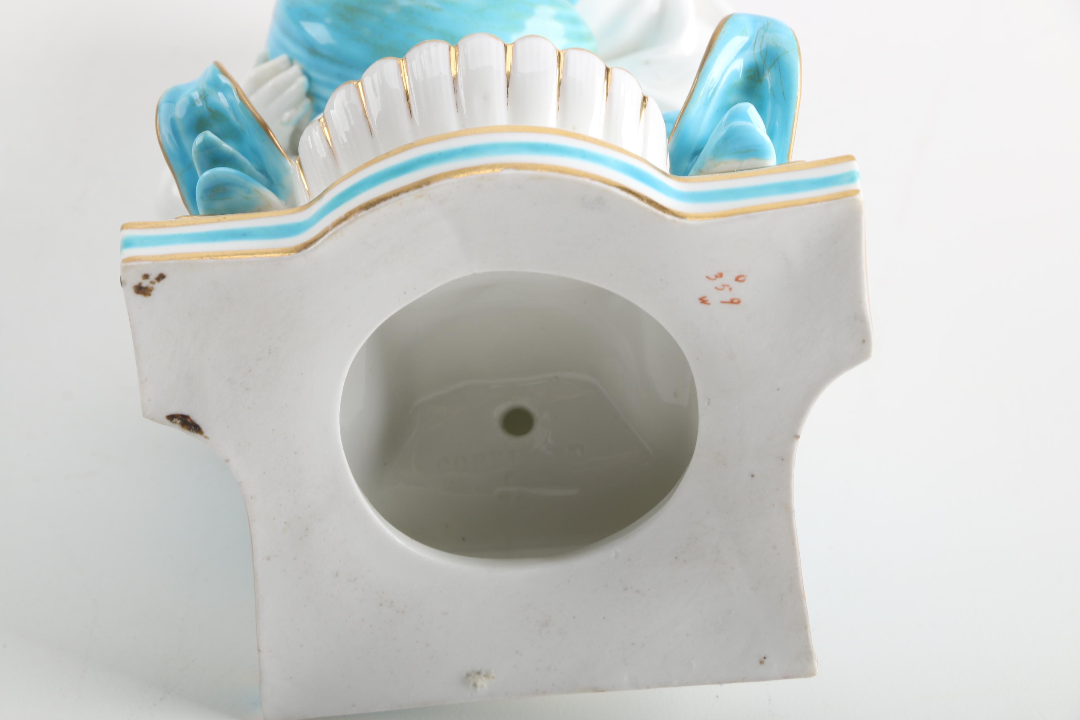 Antique Copeland Figural Porcelain Master Salt Cellar