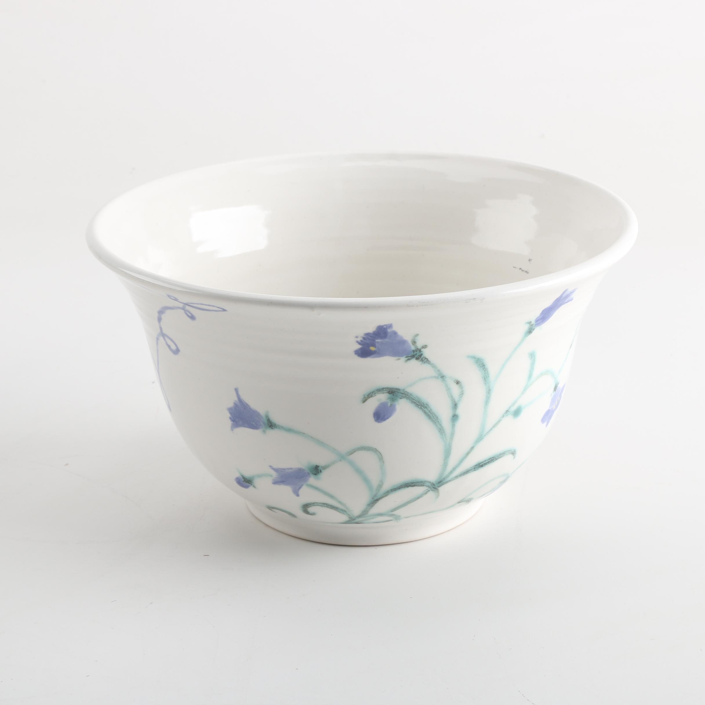 Hand Thrown Beech Tree Porcelain Serving Bowl