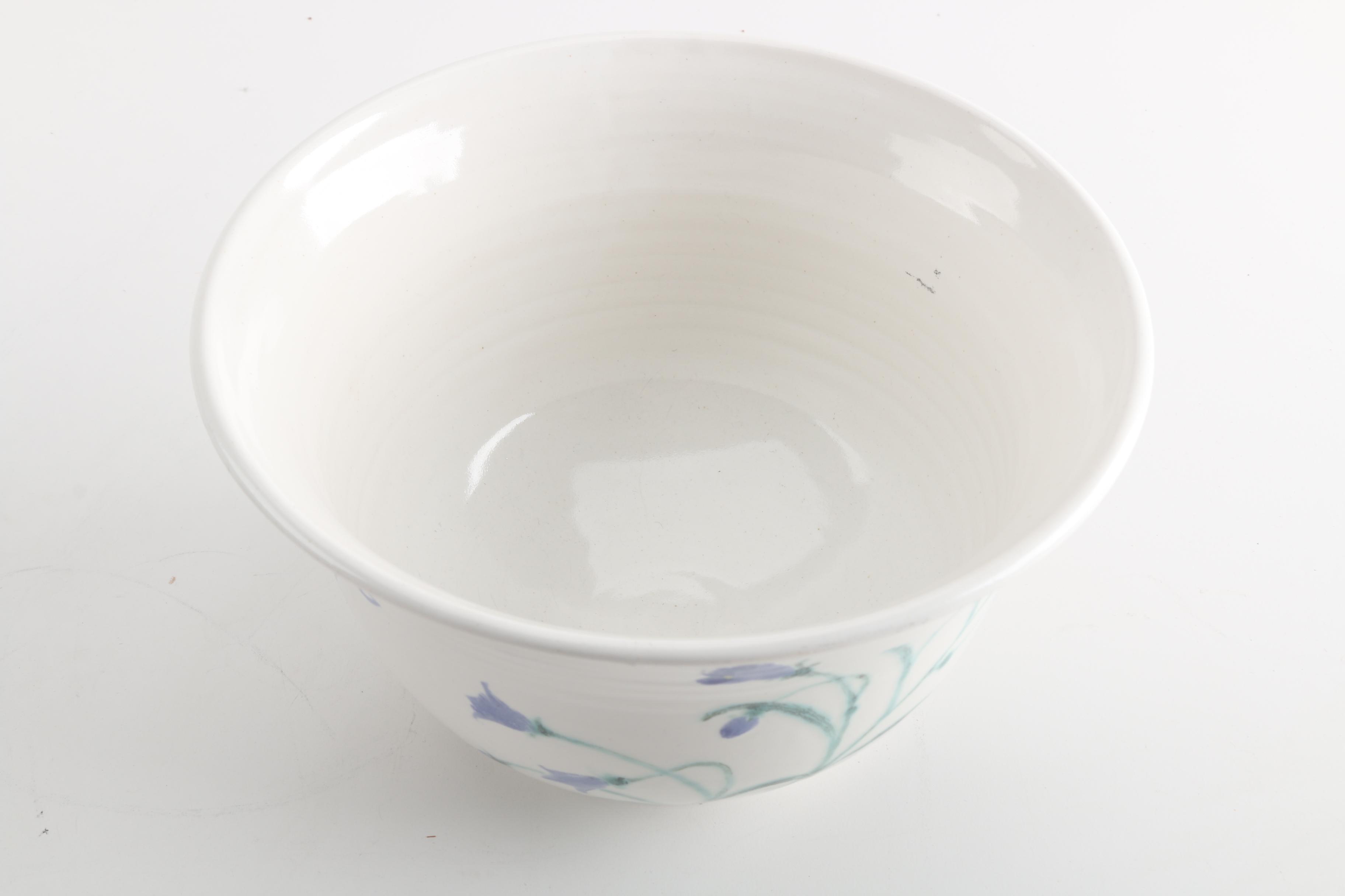 Hand Thrown Beech Tree Porcelain Serving Bowl