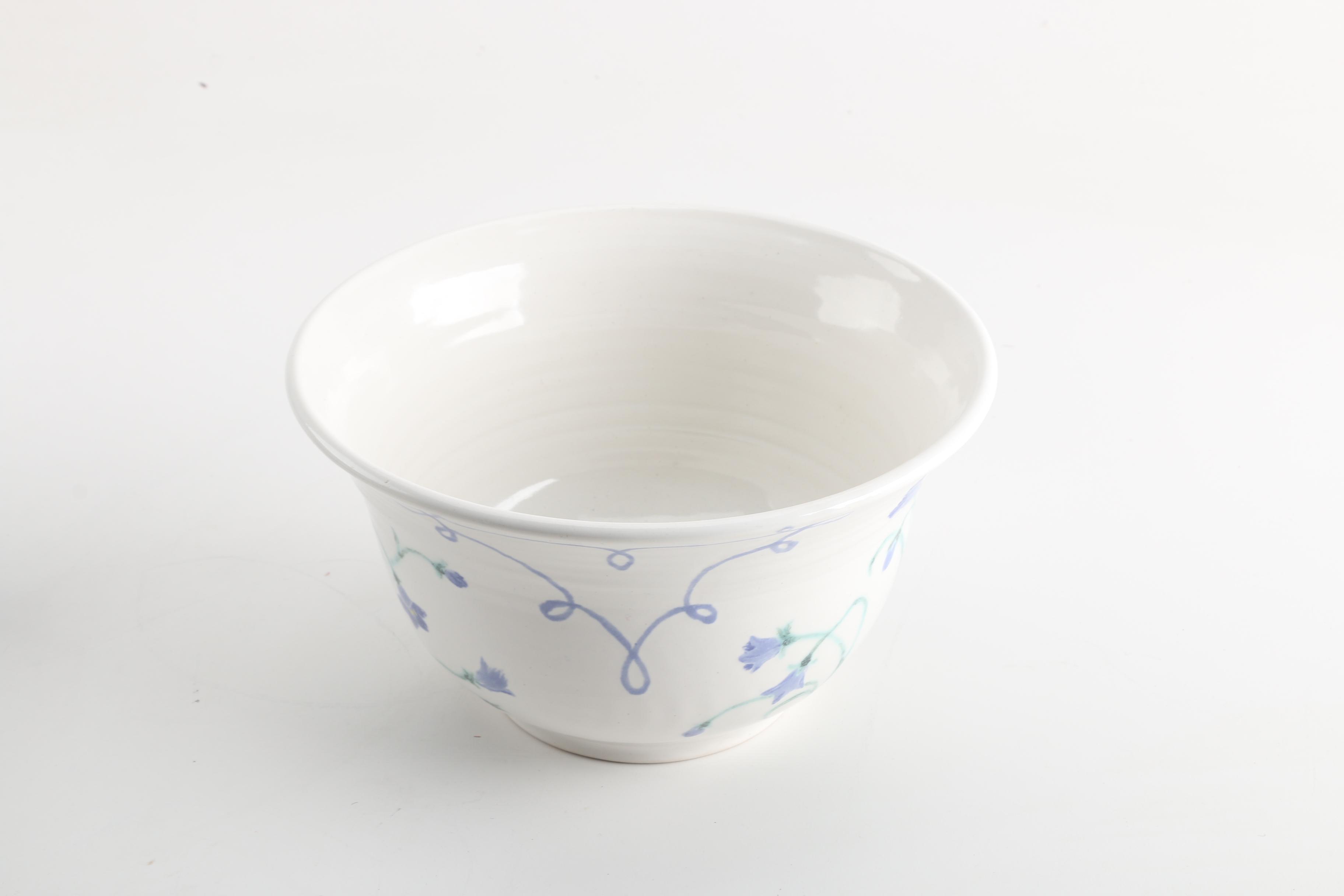 Hand Thrown Beech Tree Porcelain Serving Bowl