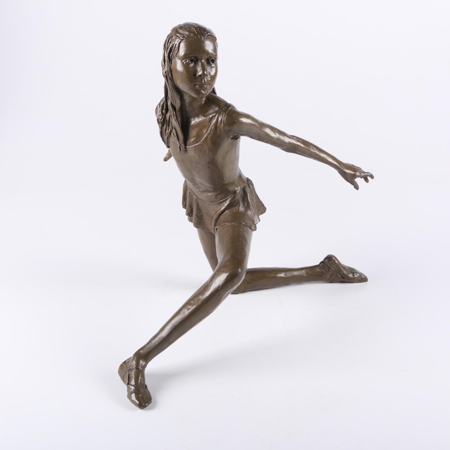 Bronze Ballerina Statuette