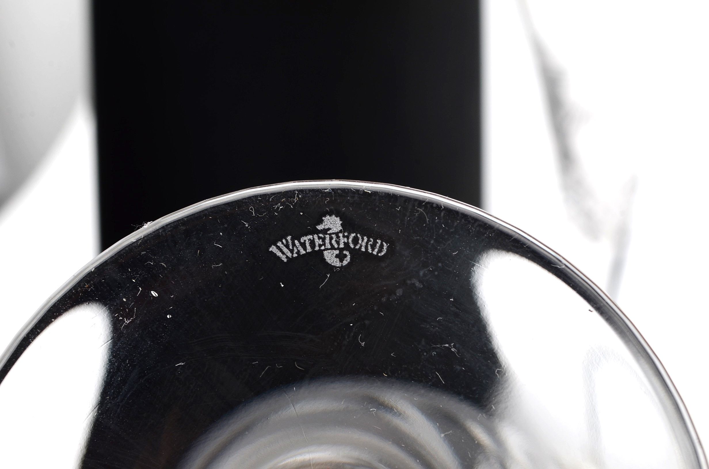 Six Waterford Crystal "Millennium Collection" Champagne Flutes