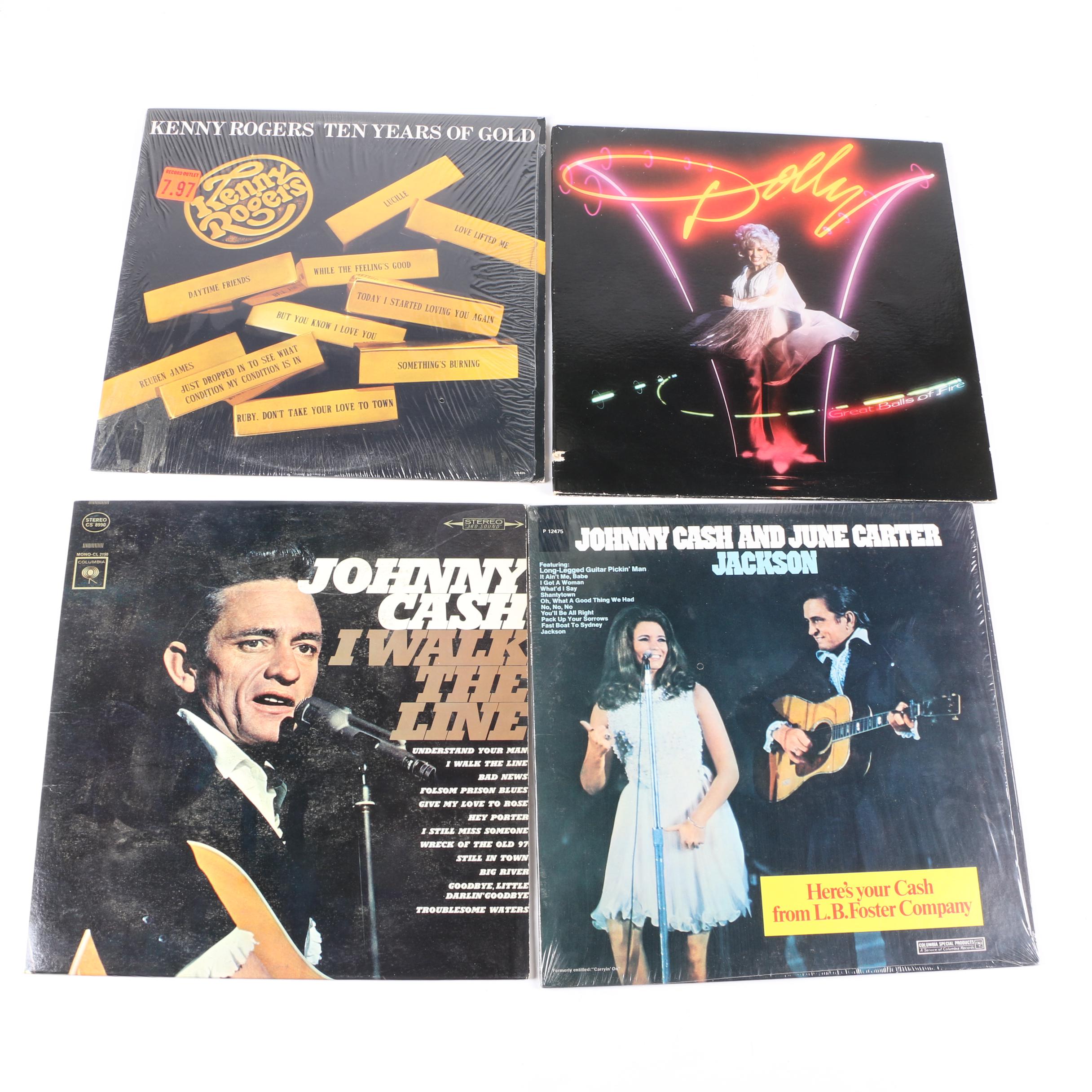 Elvis Presley and Classic Country LP Record Collection