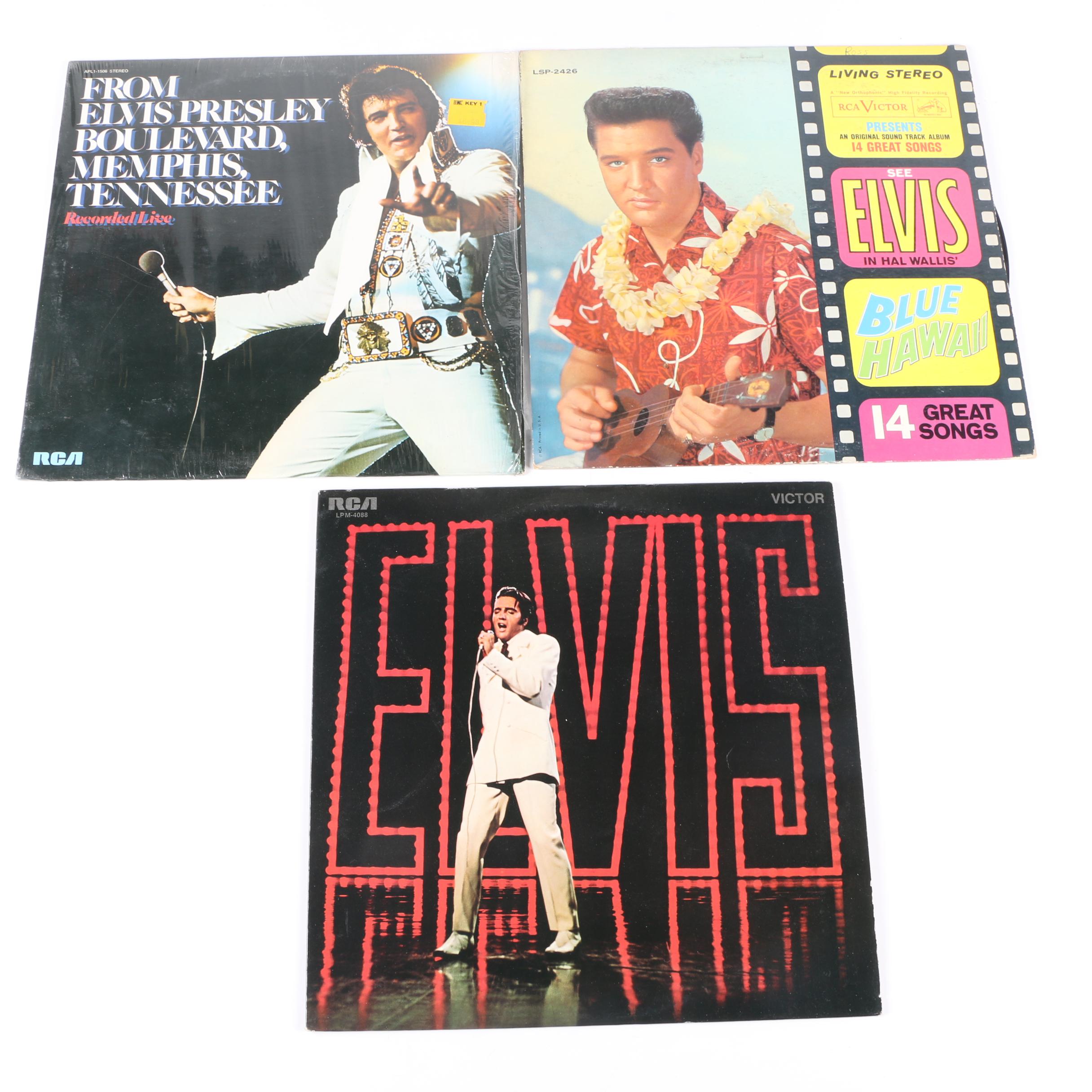 Elvis Presley and Classic Country LP Record Collection