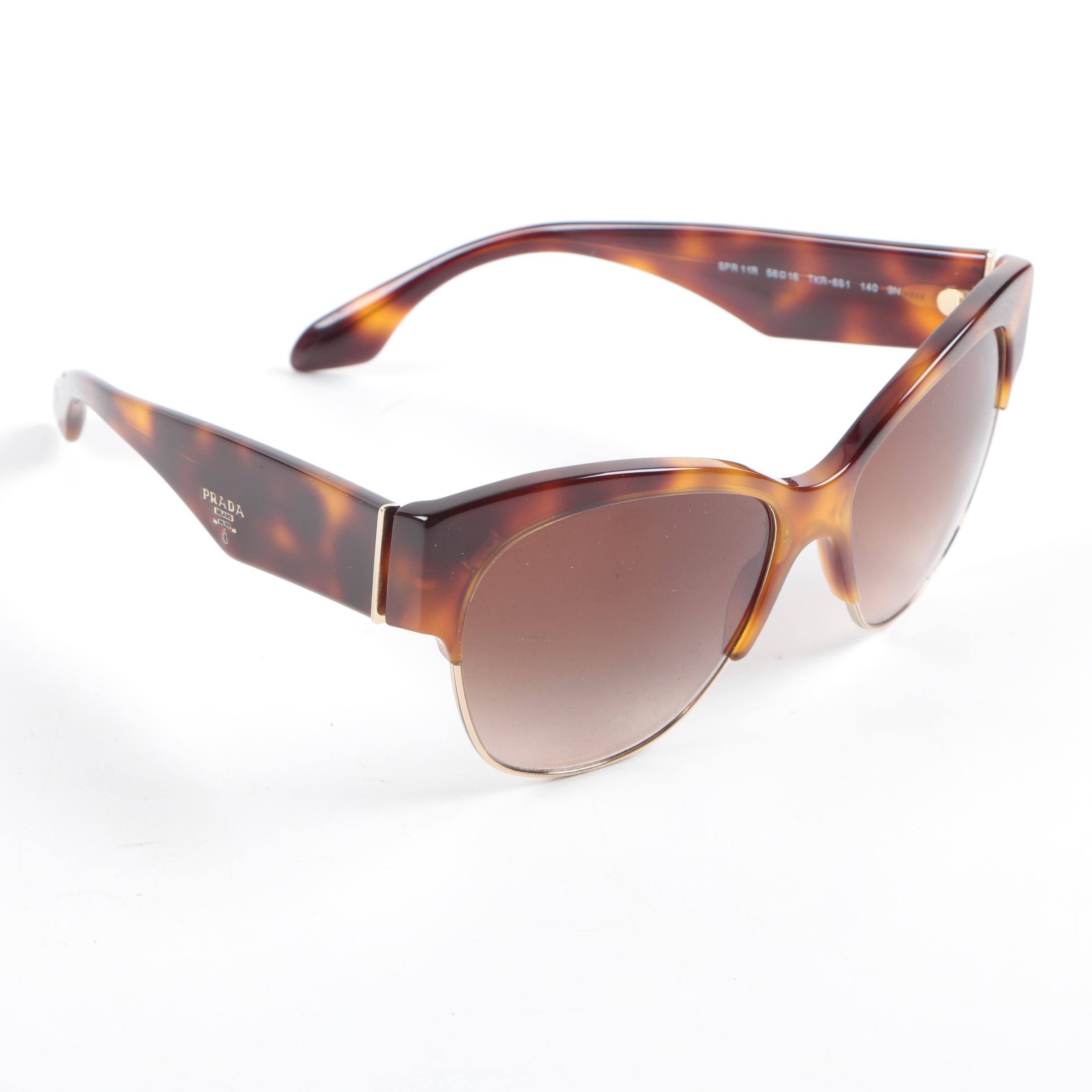 Prada SPR11R Havana Brown Sunglasses