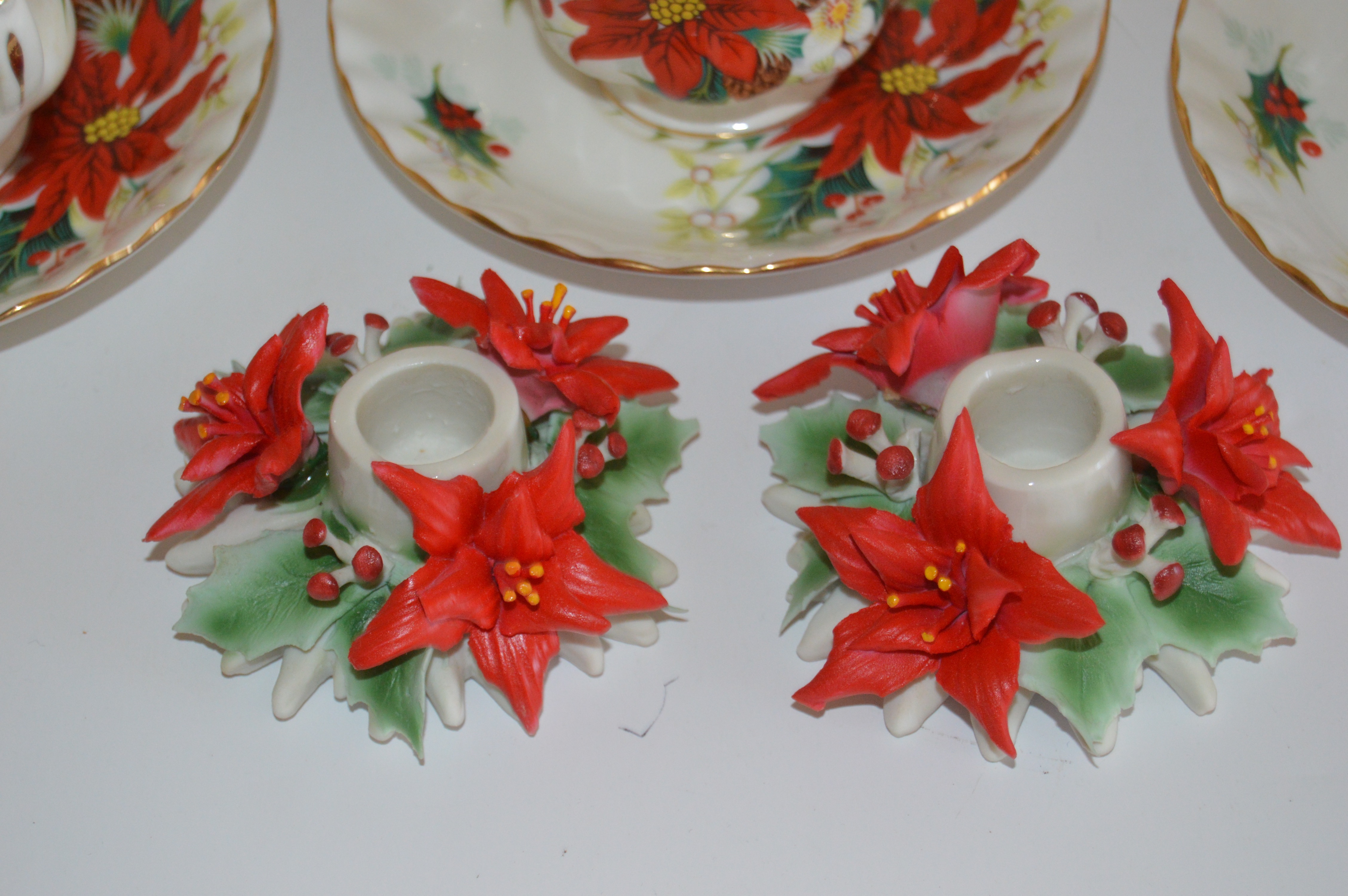 Royal Albert "Poinsettia" Bone China Set