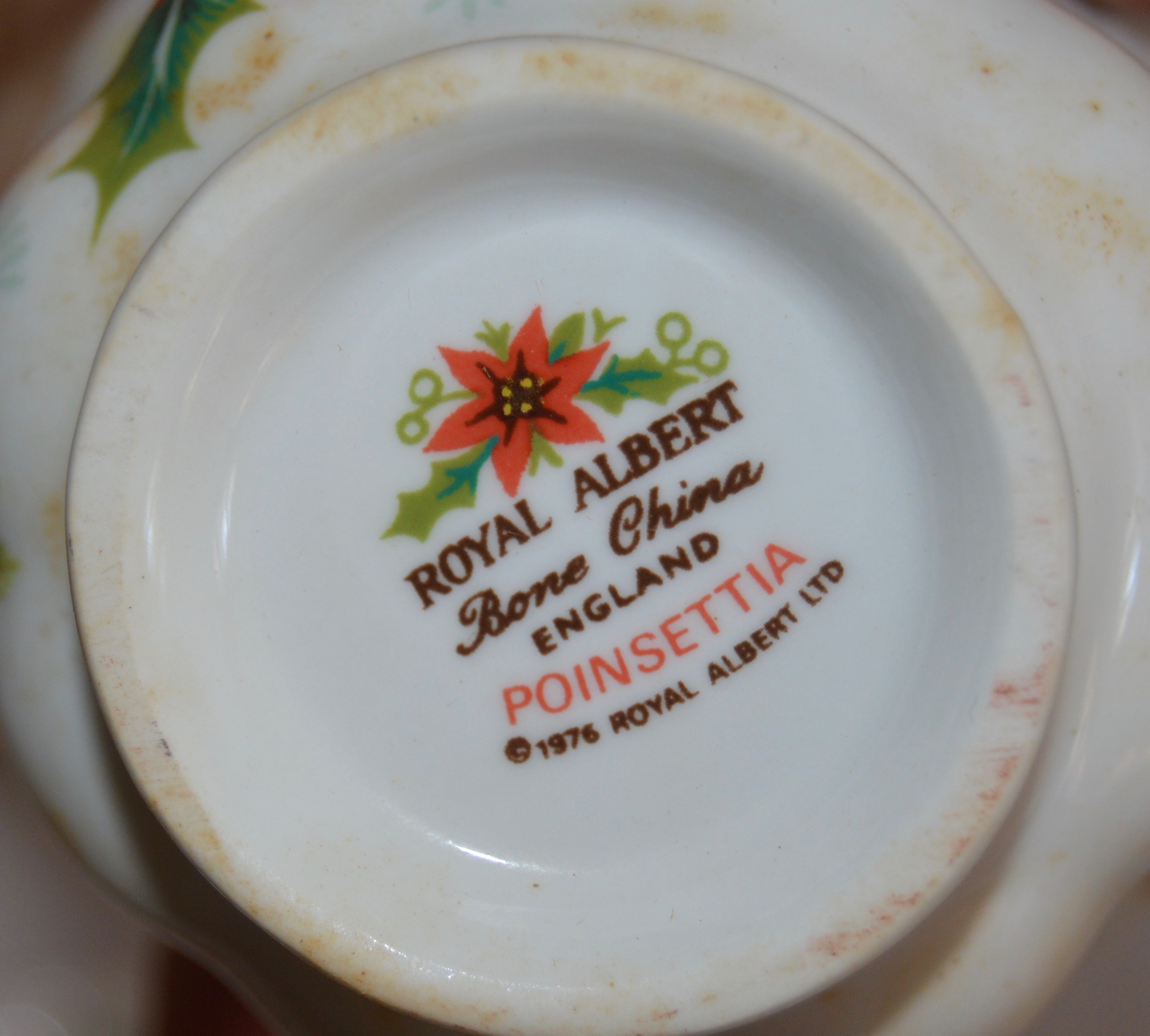 Royal Albert "Poinsettia" Bone China Set