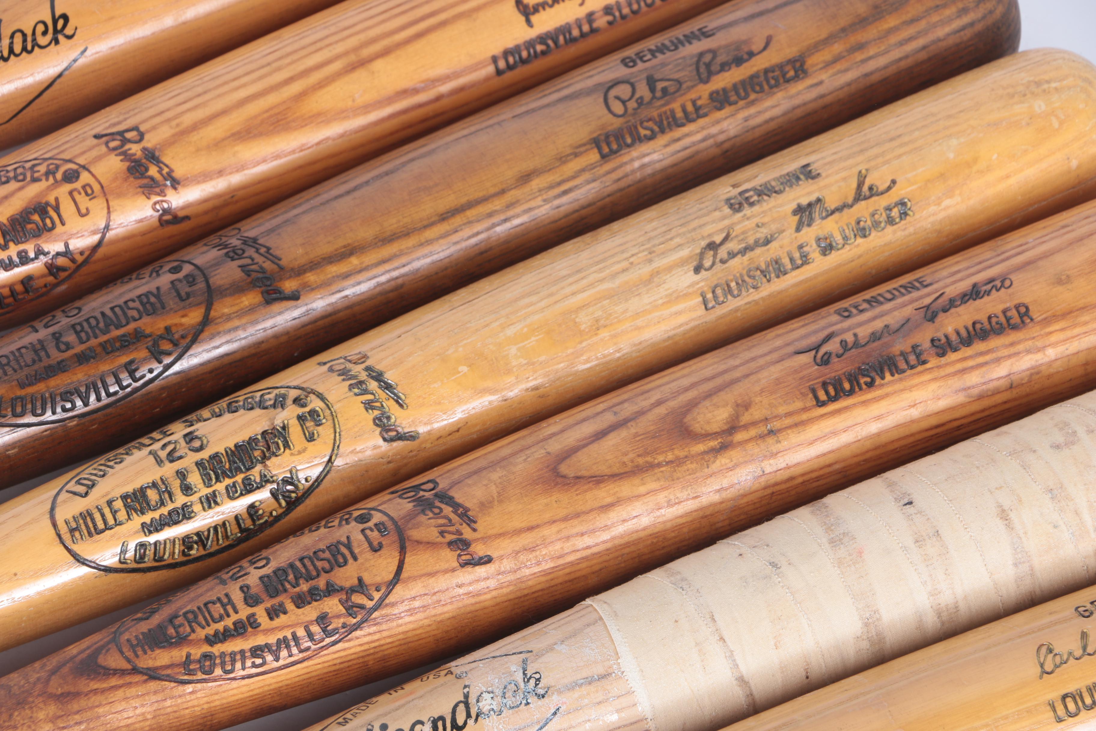 Pete Rose, Carl Yastrzemski, Johnny Bench and Others Game-Issued Baseball Bats