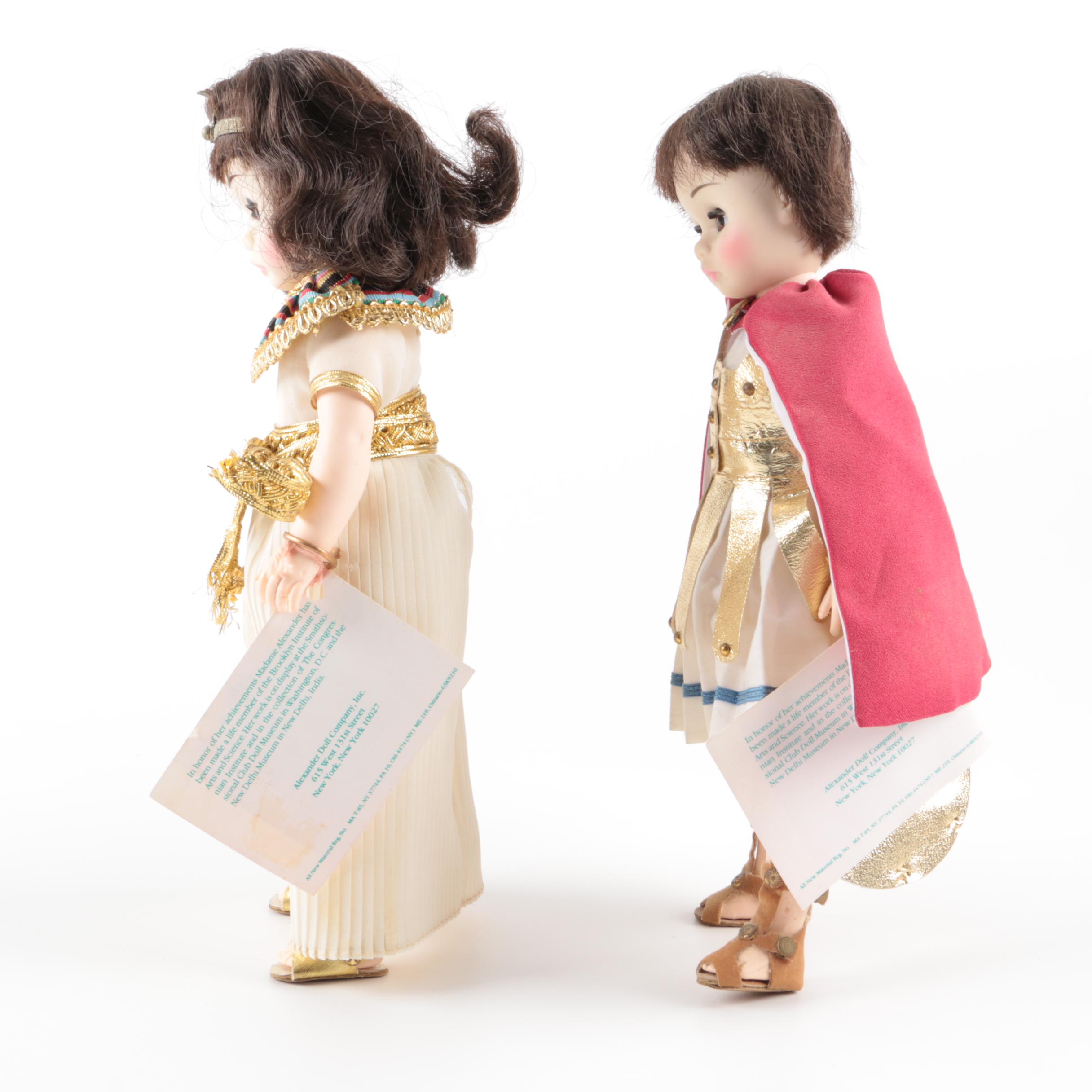 1978 Madame Alexander "Cleopatra" and "Antony" Dolls