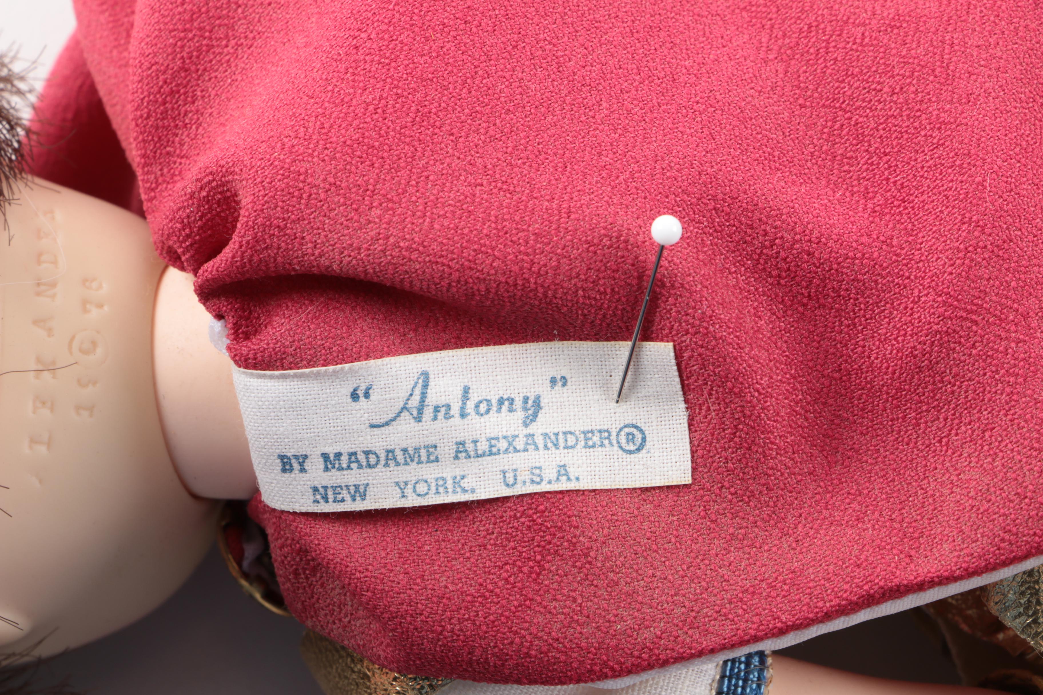 1978 Madame Alexander "Cleopatra" and "Antony" Dolls