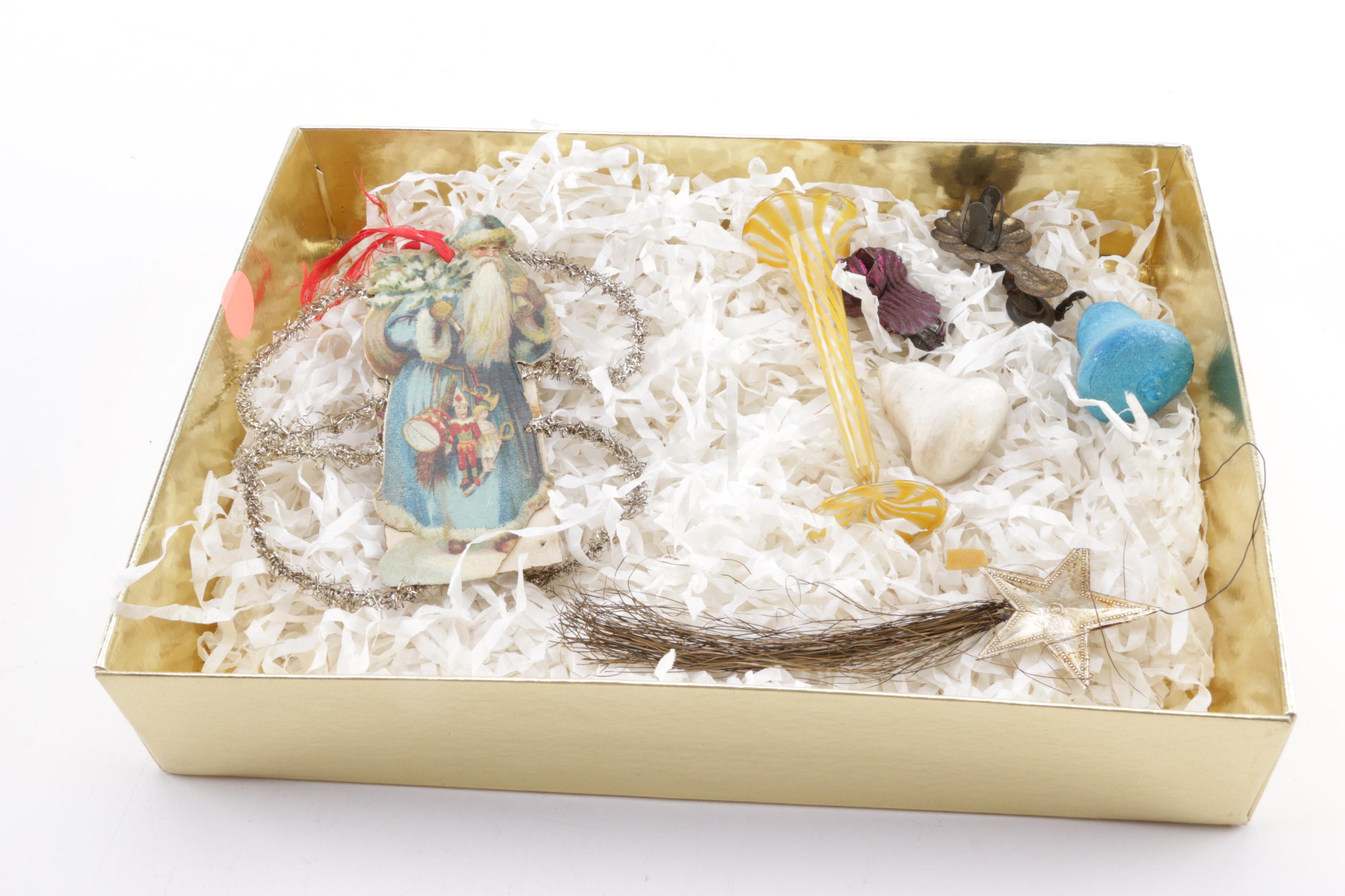 Vintage Christmas Ornaments, Bulbs, and Decor