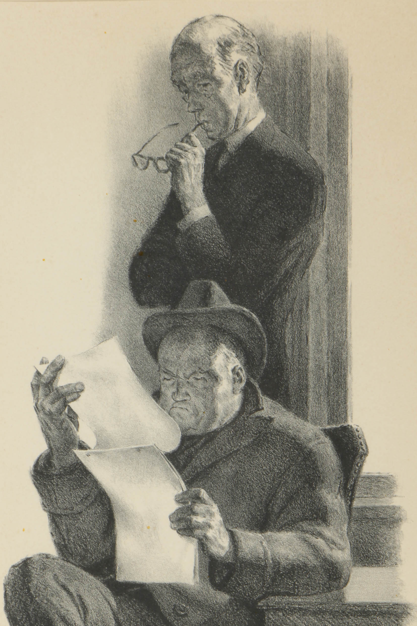 Joseph Hirsch Lithograph on Paper "Brief"