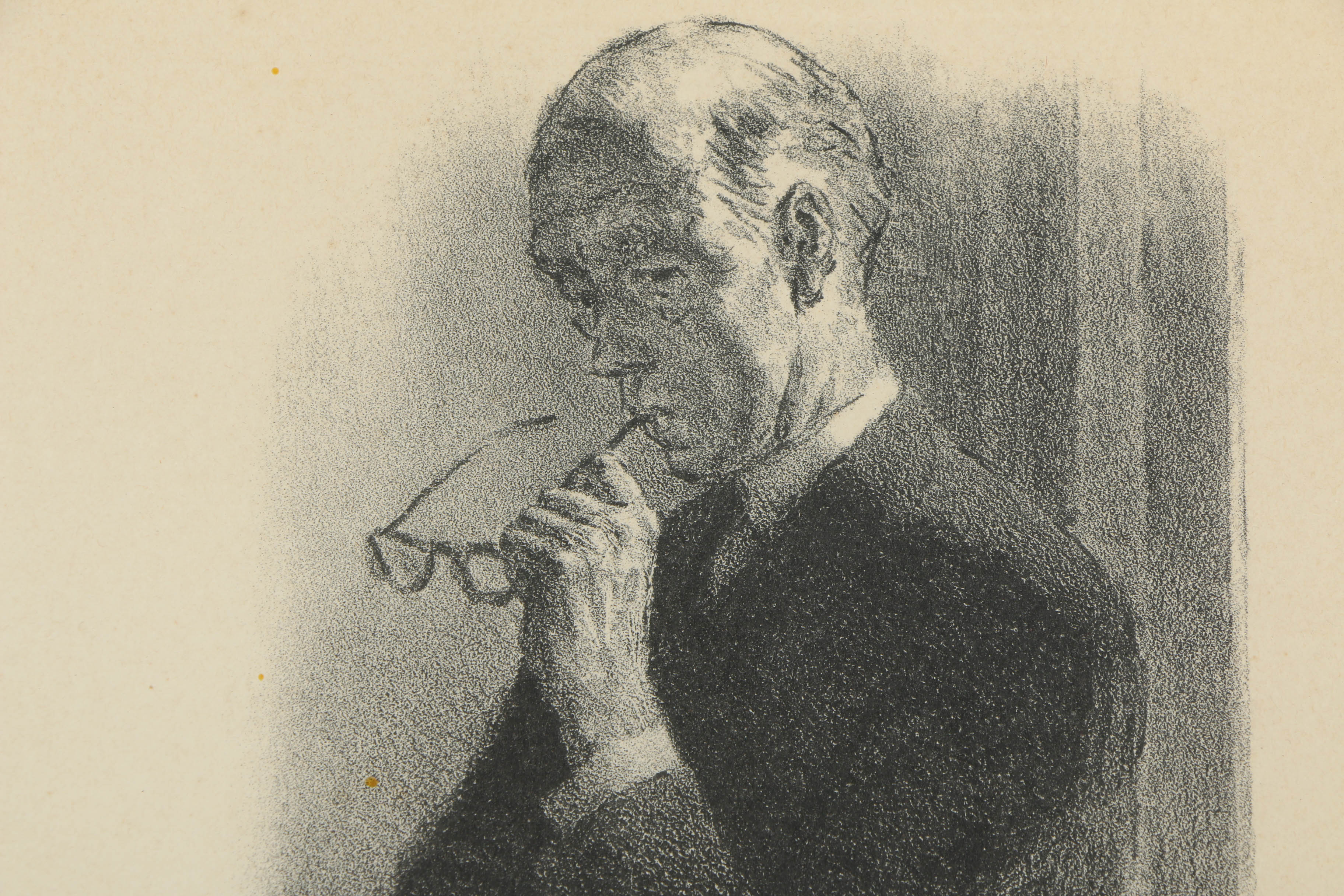 Joseph Hirsch Lithograph on Paper "Brief"