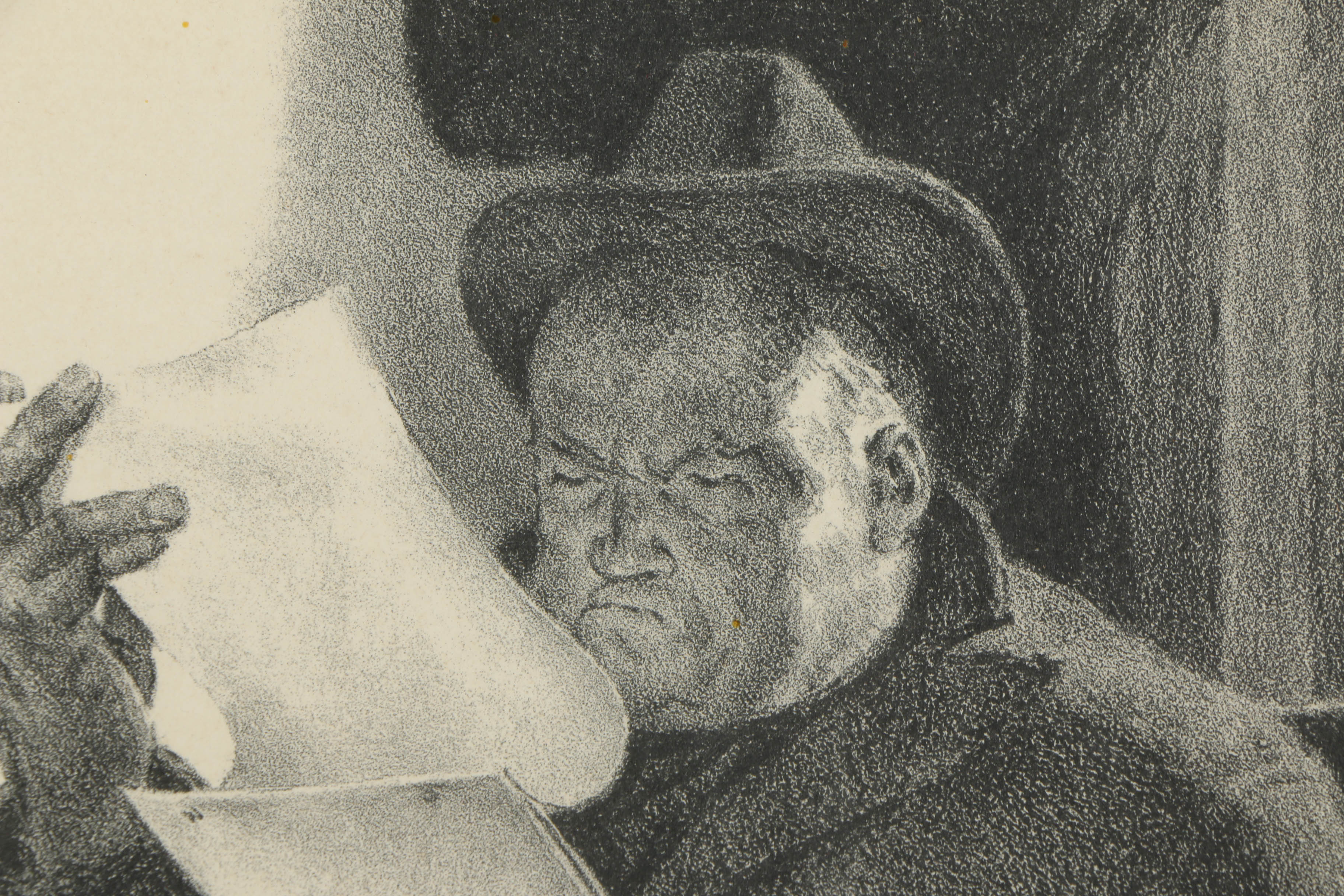 Joseph Hirsch Lithograph on Paper "Brief"