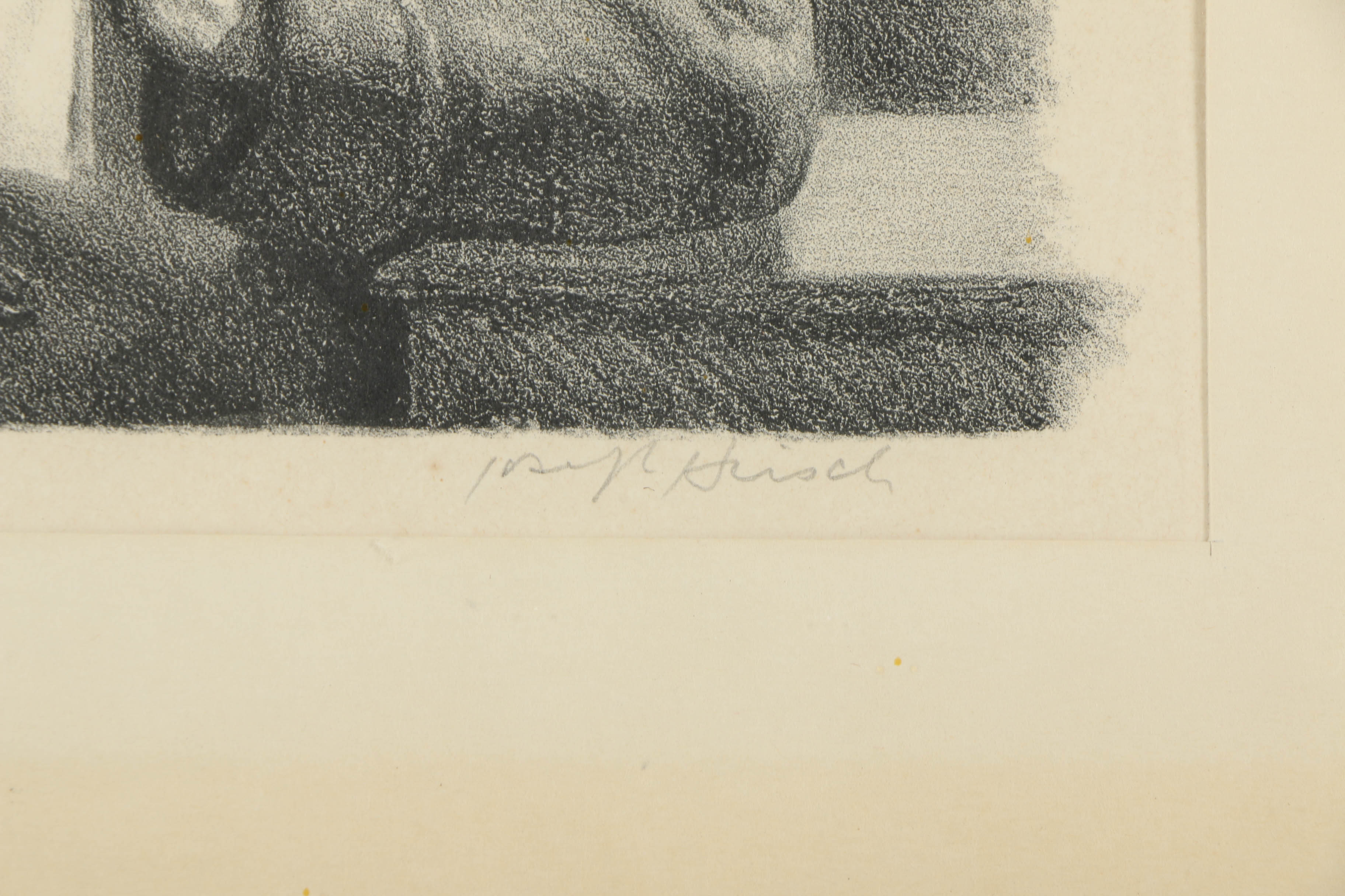 Joseph Hirsch Lithograph on Paper "Brief"